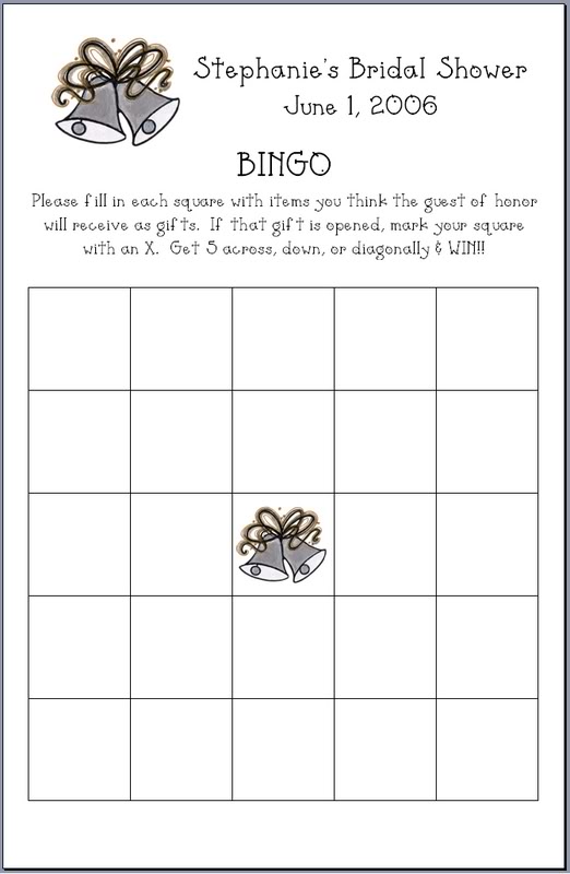 5 Best Images Of Printable Bridal Shower Bingo Template Blank Bridal 