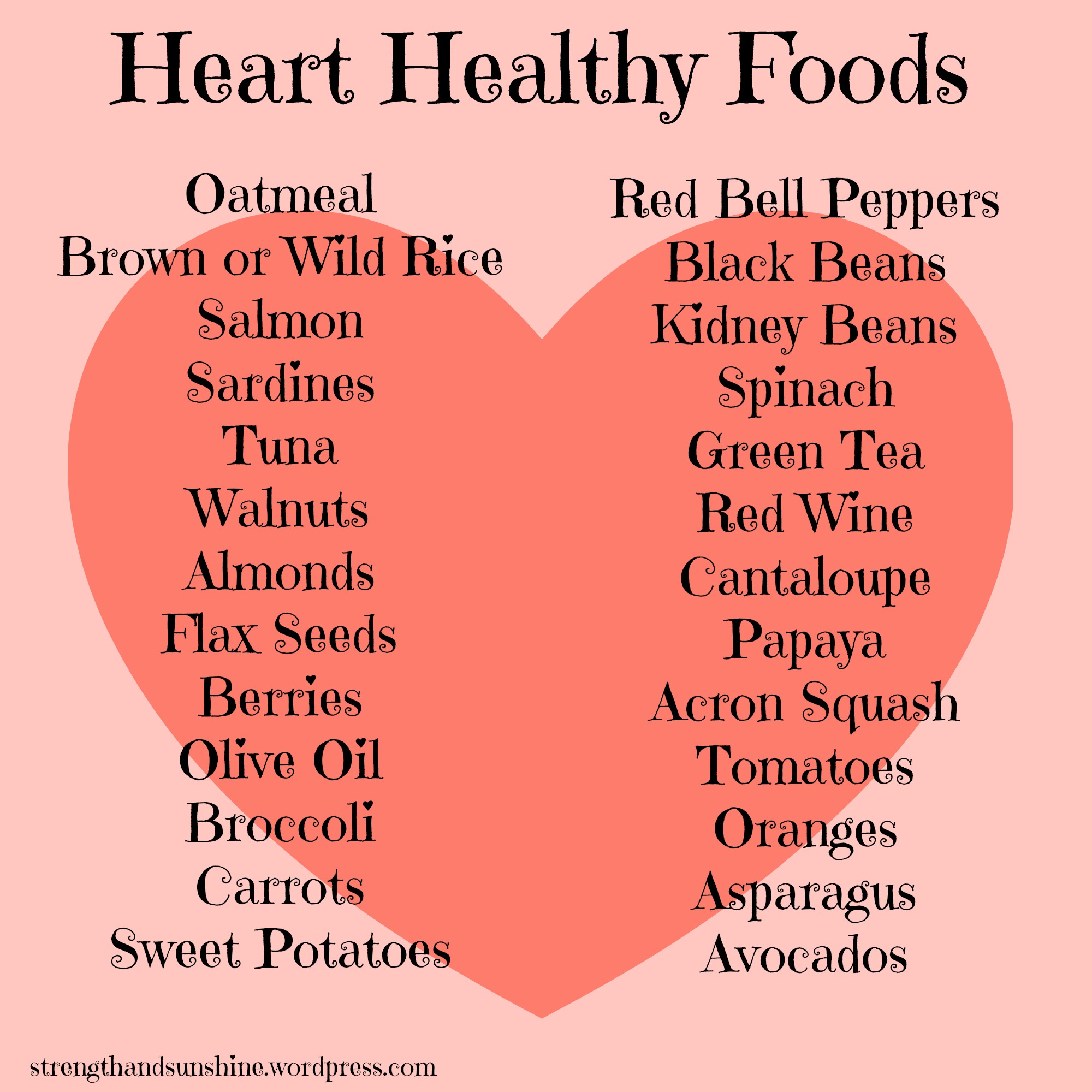 Best Images Of Heart Healthy Foods Printable Chart Protein Food My 