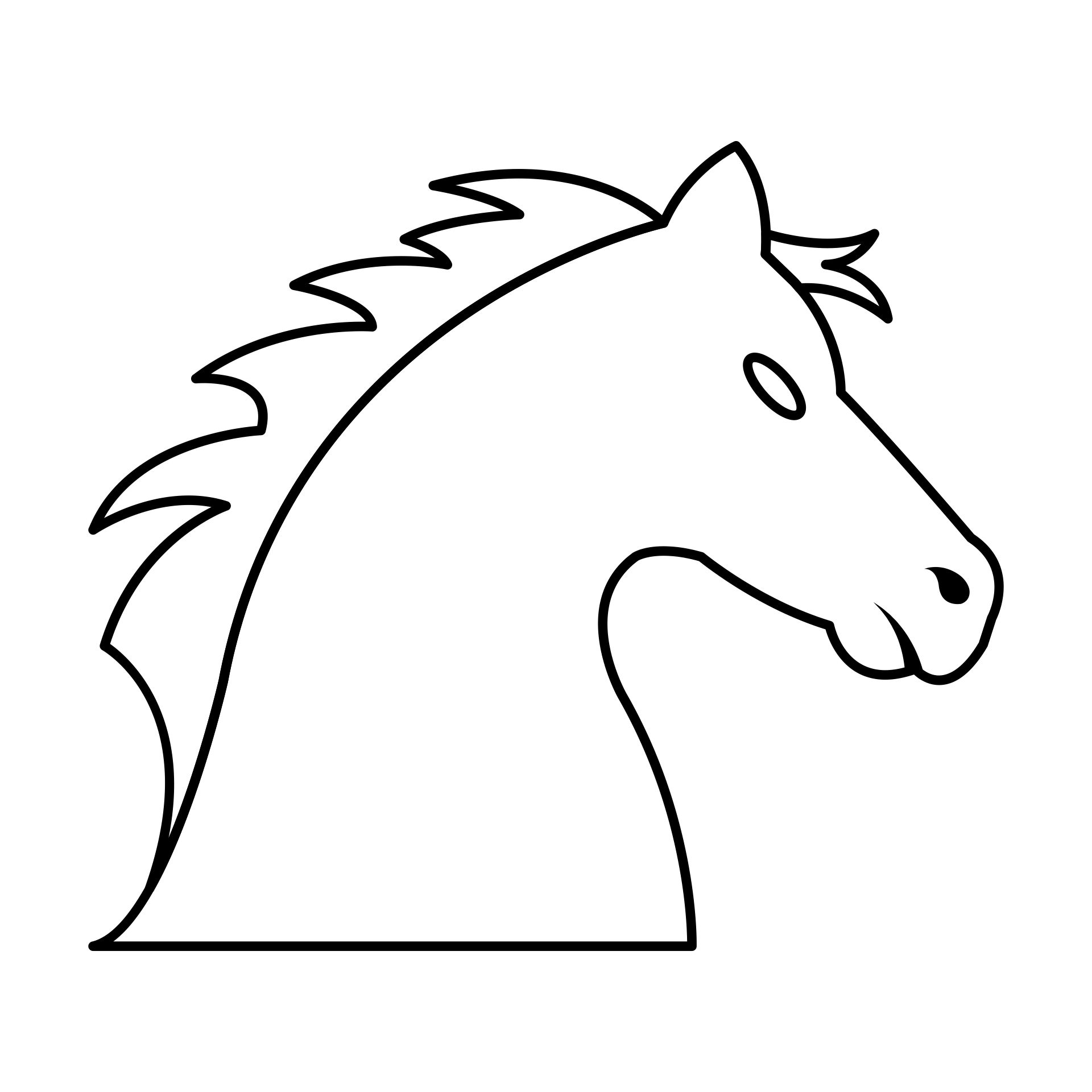 Horse Head Template Printable Printable Templates