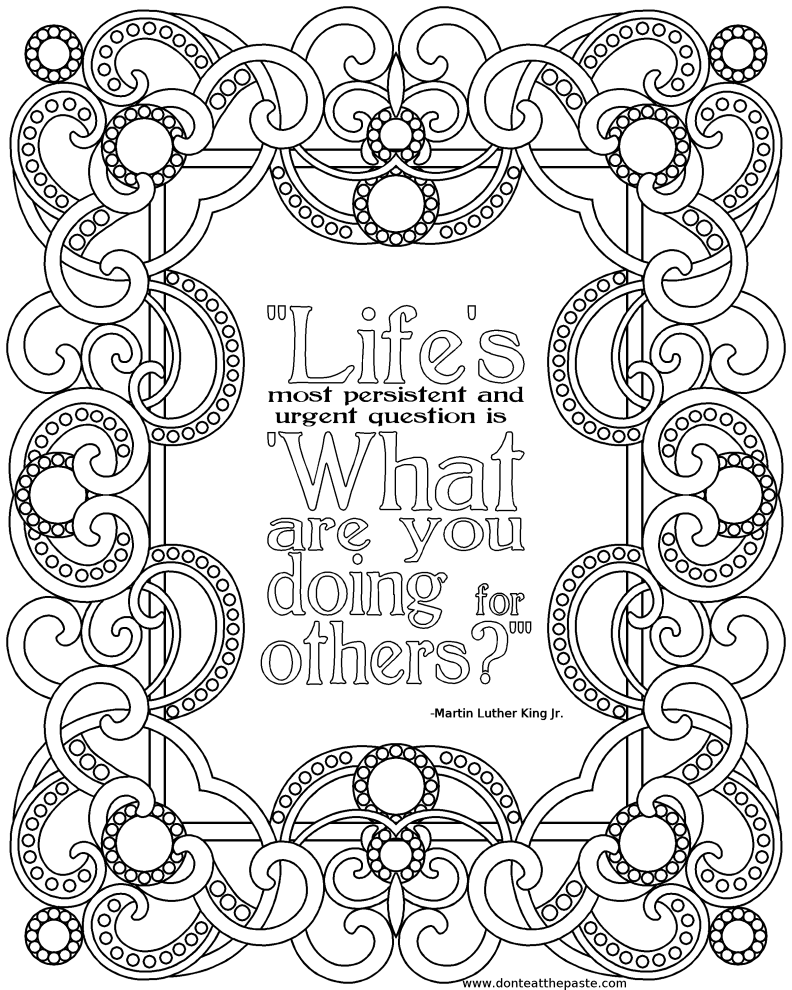 10 Best Images Of Free Motivational Coloring Pages Printable Positive Quotes Coloring Pages 