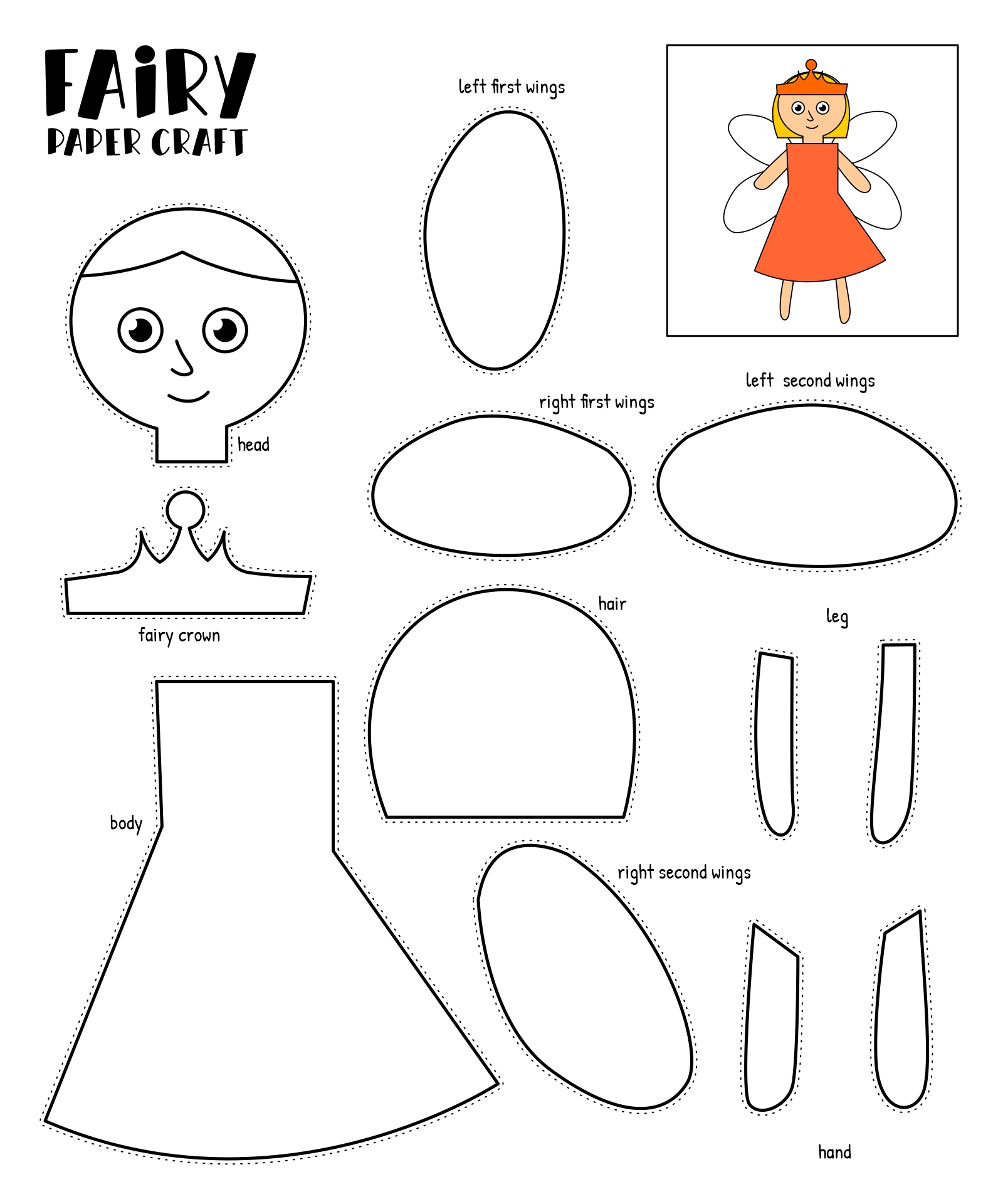 7 Best Images Of Printable Crafts For Preschoolers Kids Printable 