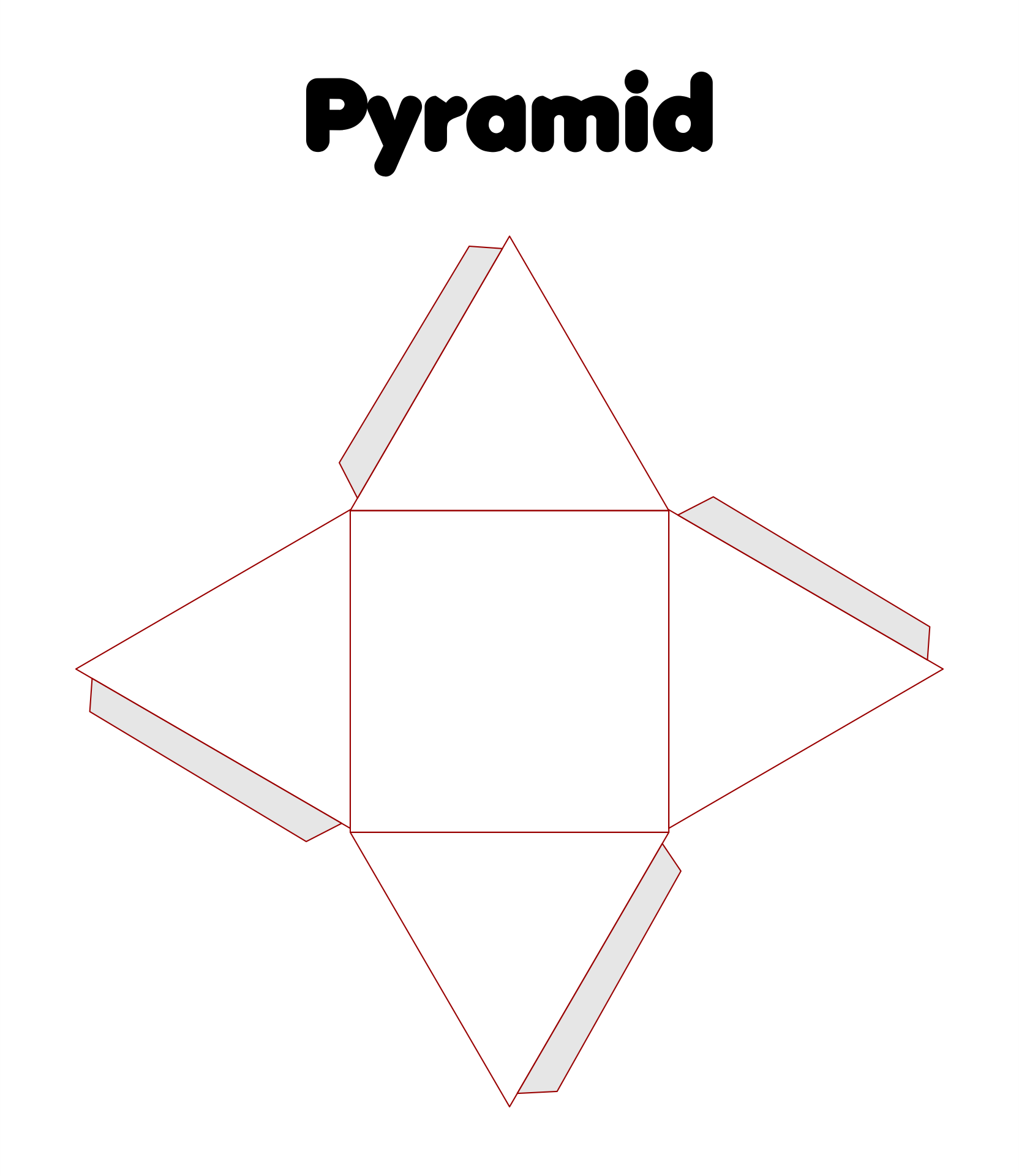 Pyramid Templates Printable Free Cutout