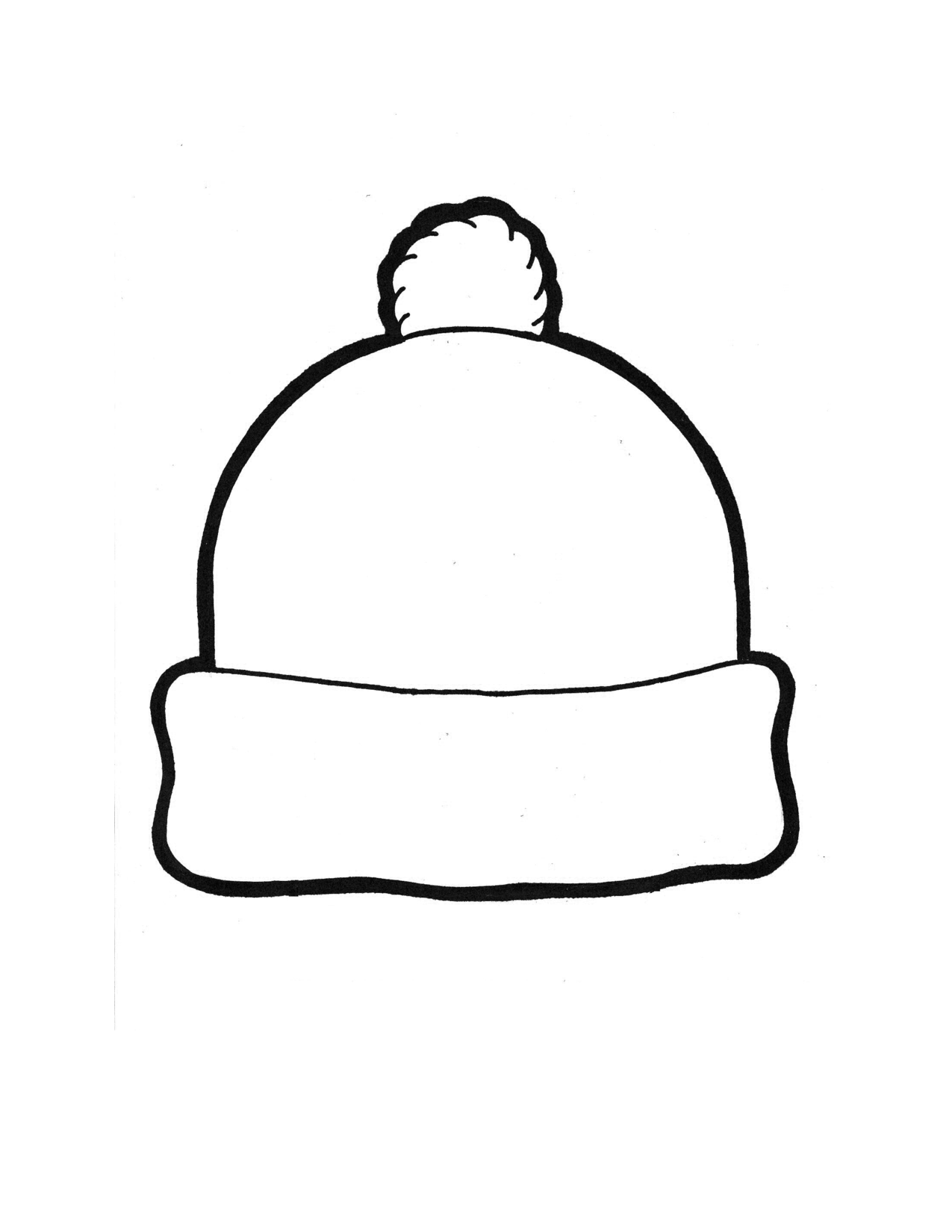 Free Printable Winter Hat Template