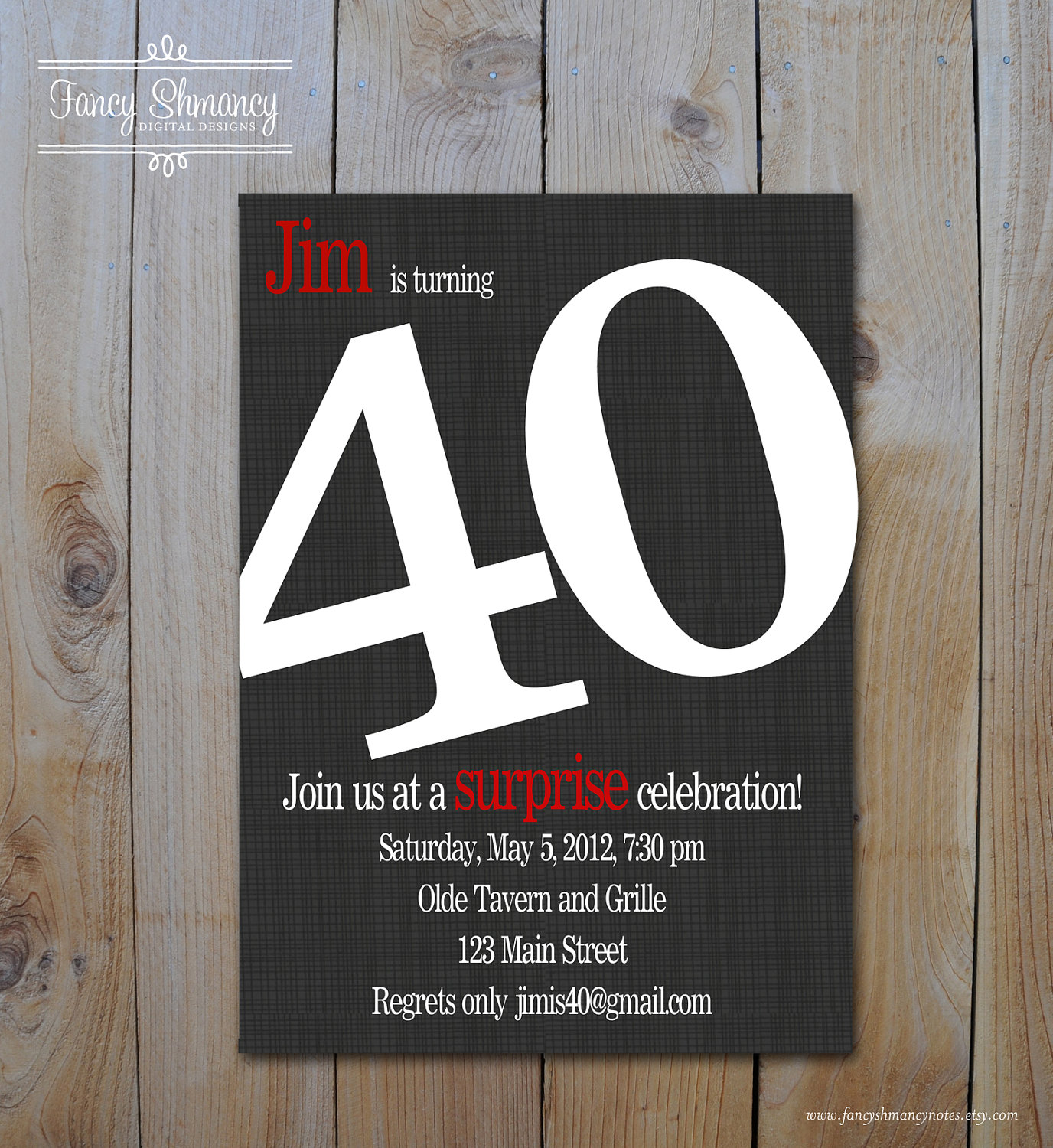 9 Best Images Of Men 40th Birthday Invitations Printable Free 