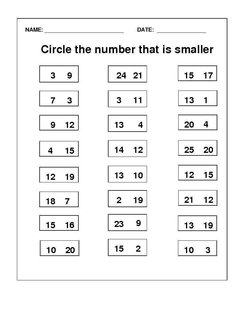 5 Best Images Of Printables For 5 Year Olds 5 Year Old Math 