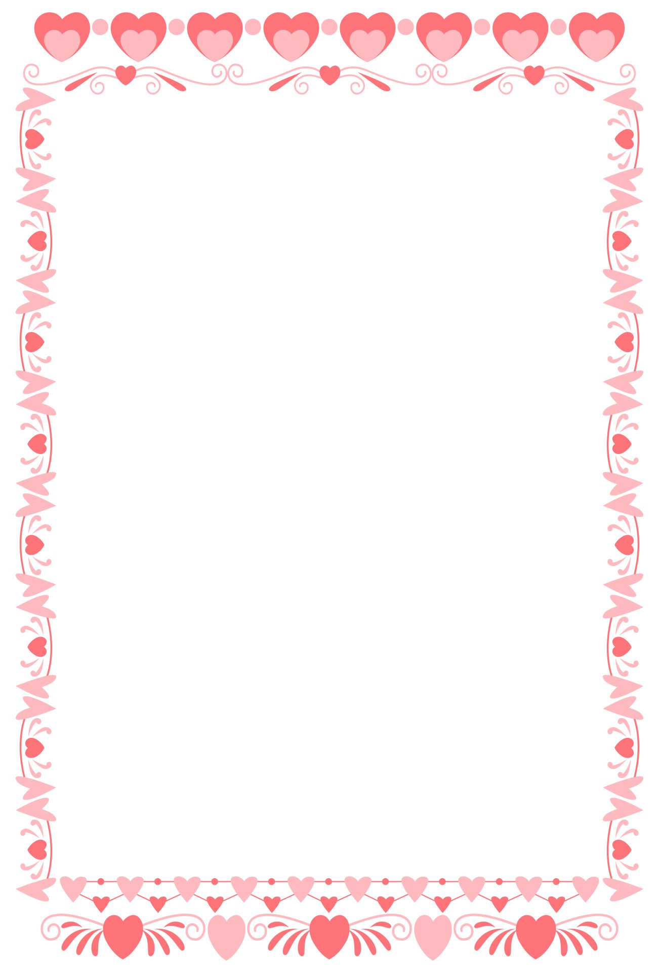 7 Best Images Of Free Printable Valentine Borders Valentine s Day