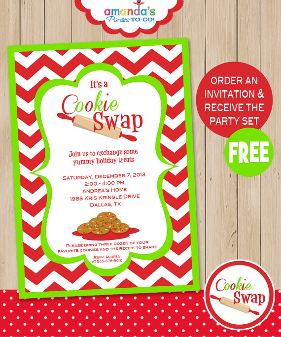 5 Best Images Of Free Printable Cookie Swap Invitations Cookie 