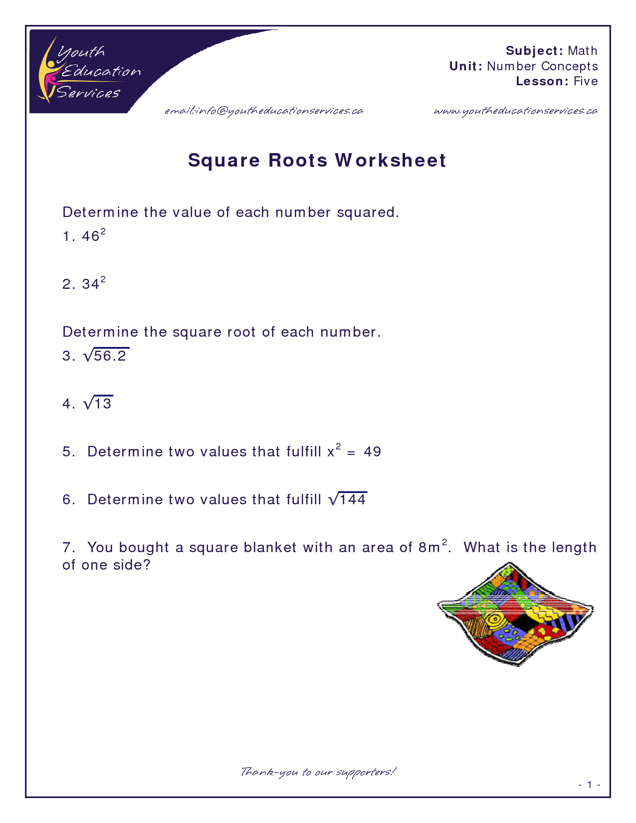 Math Worksheets Square Roots And Cube Roots Perfect Squares And Square Roots Worksheetgraphing