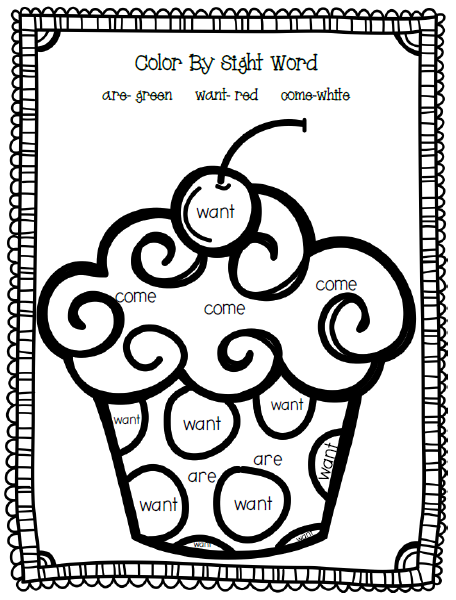 7 Best Images Of Color Sight Word Printables Thanksgiving Color By 