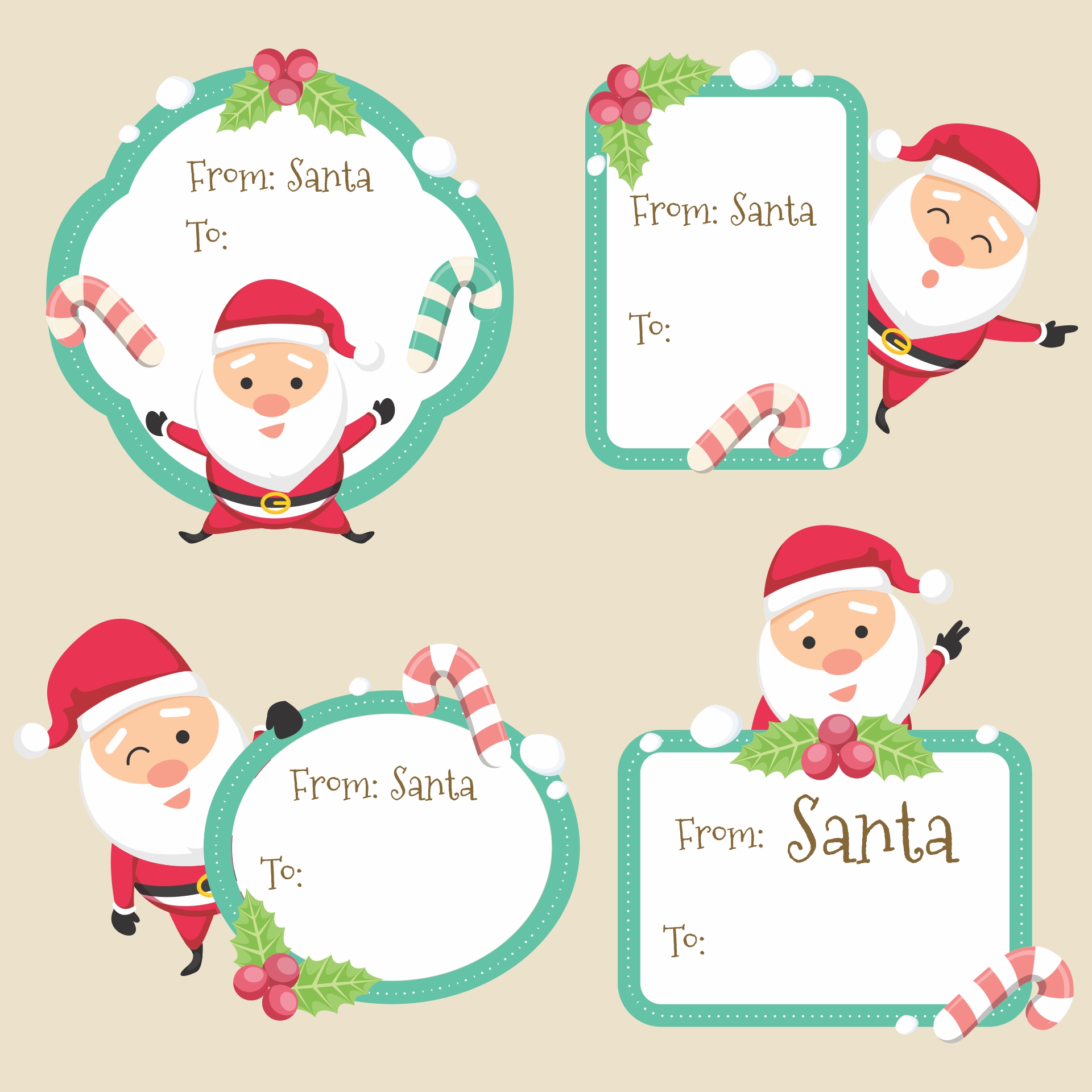 Printable Gift Tag Template Secret Santa