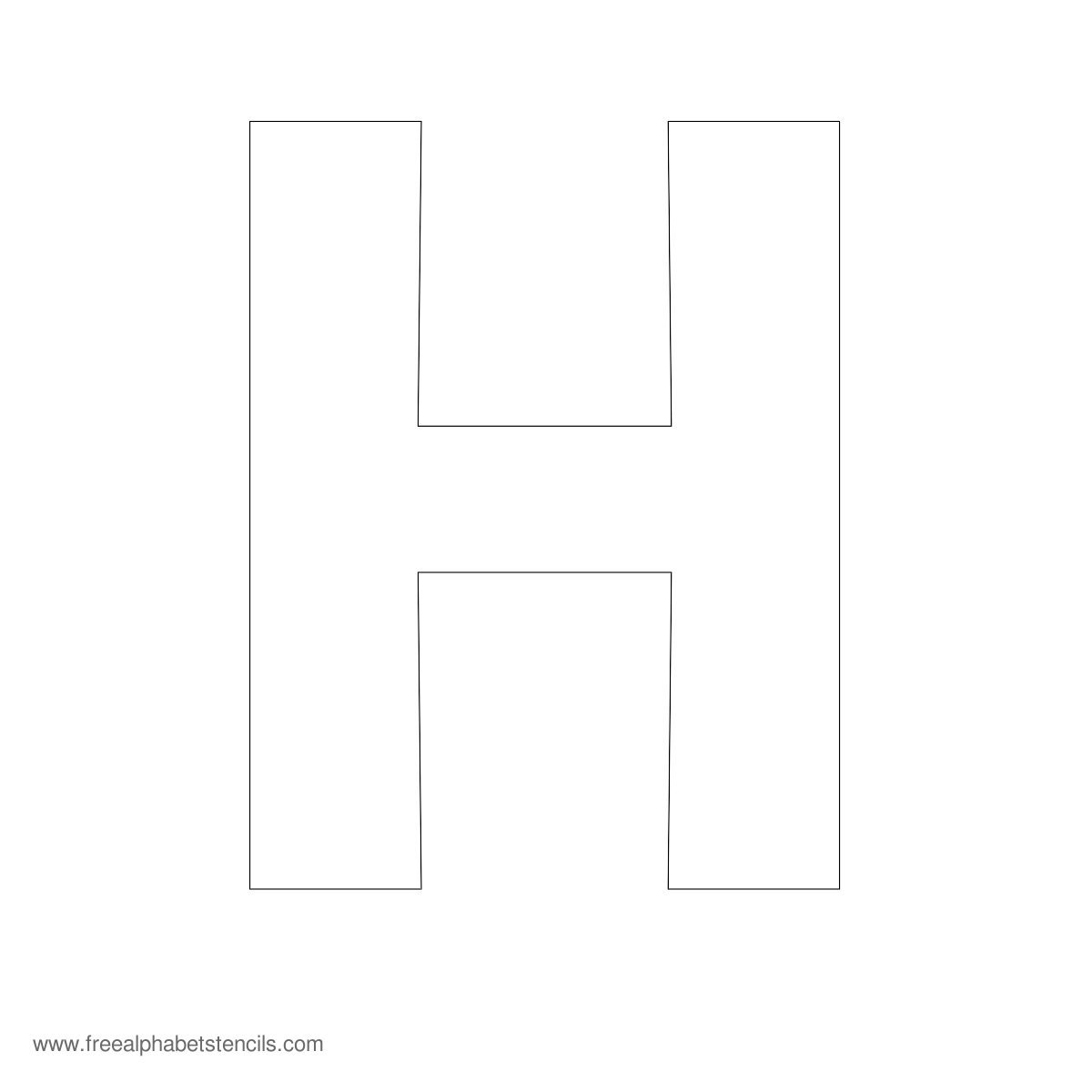 4 Best Images of Large Printable Alphabet Letter H Free Printable