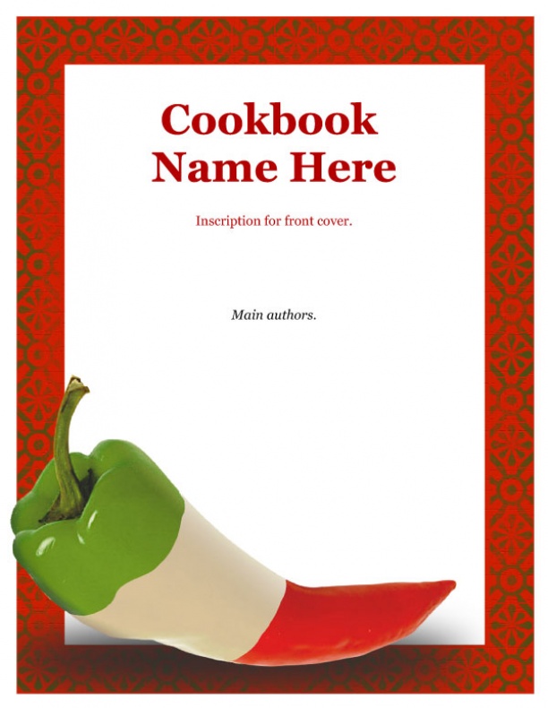 5 Best Images Of Free Printable Recipe Book Cover Template Recipe 