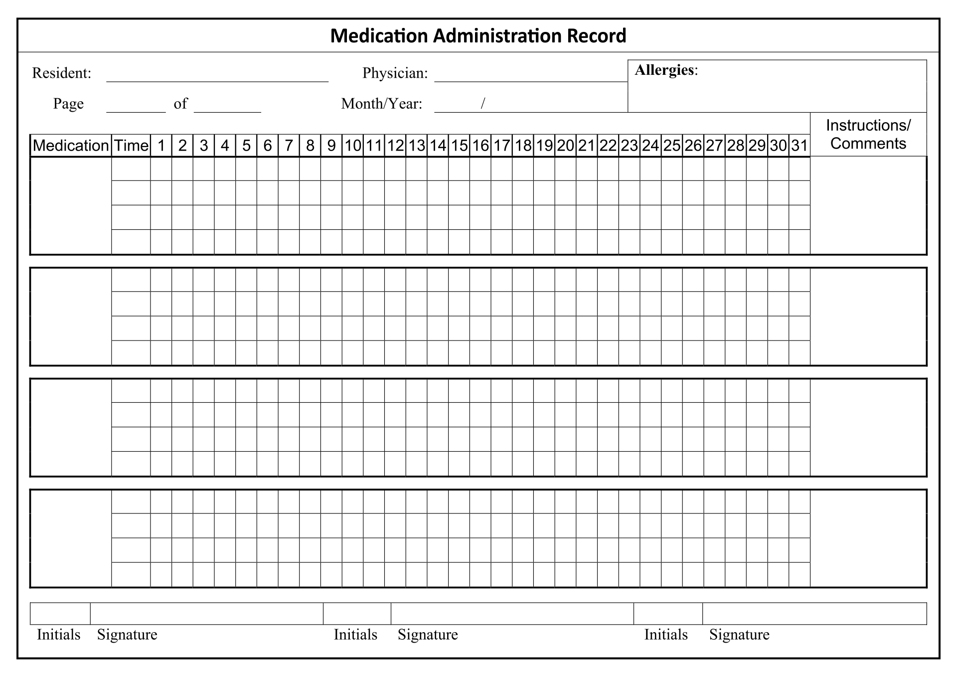 Search Results For “printable Monthly Medication Administration Record
