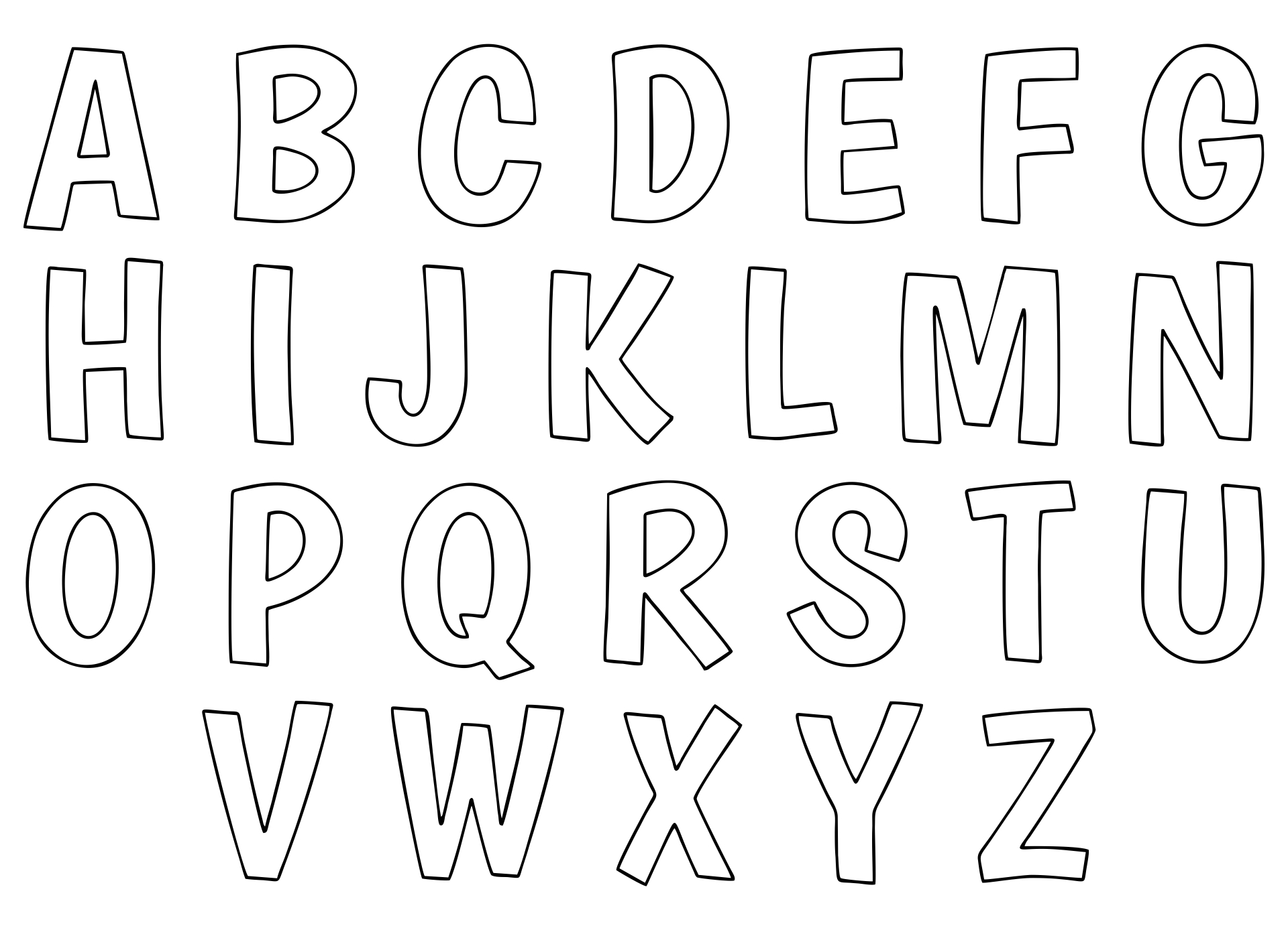 Free Printable Alphabet Letter Template Printable Templates Free