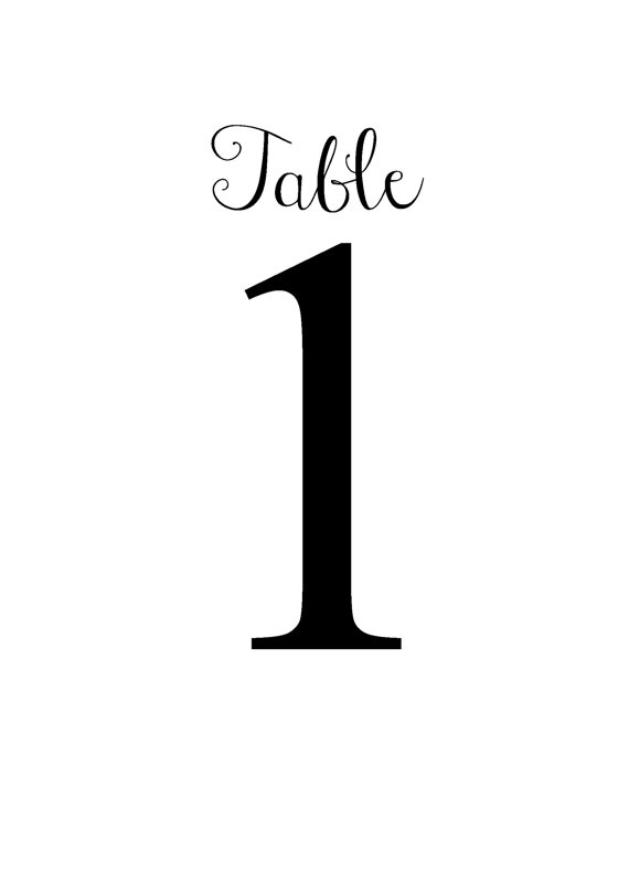 8 Best Images of Free Printable Table Numbers Template Printable