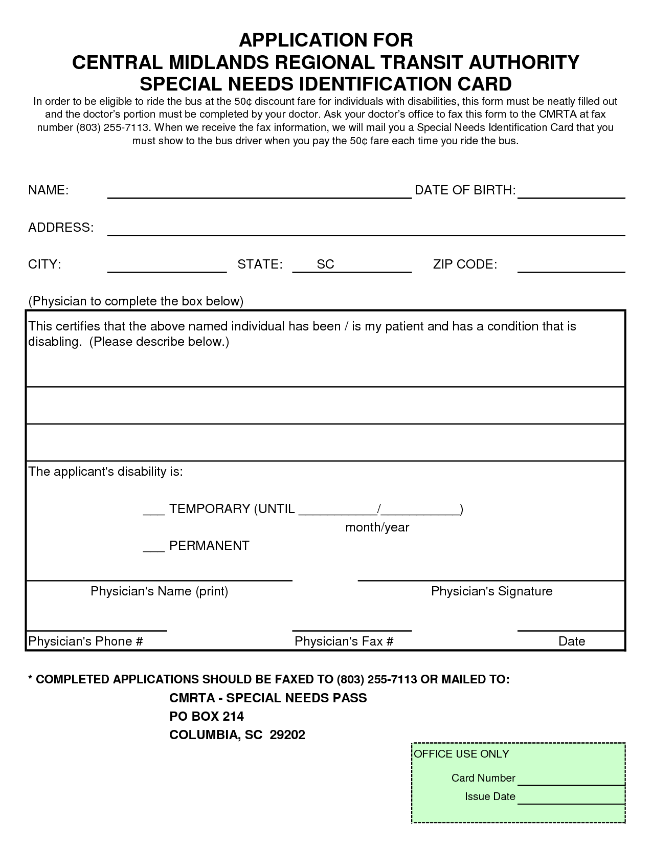 Printable Medical Office Forms