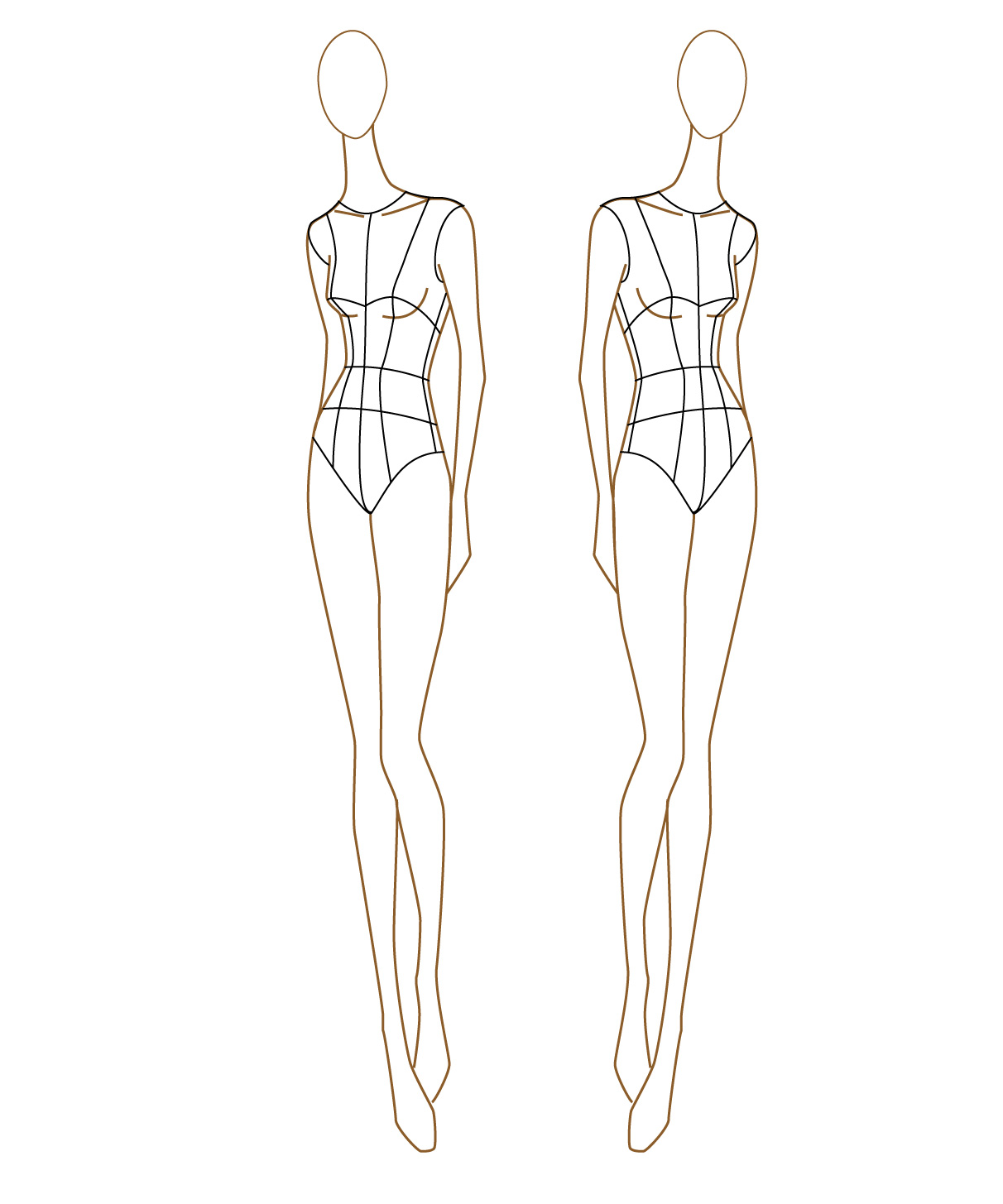 8 Best Images of Printable Clothing Design Templates Fashion Sketch