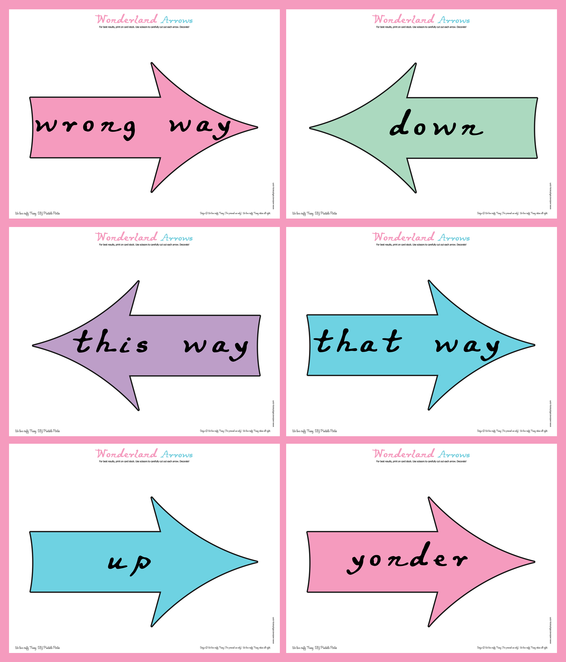Arrows Channel Sign Printable