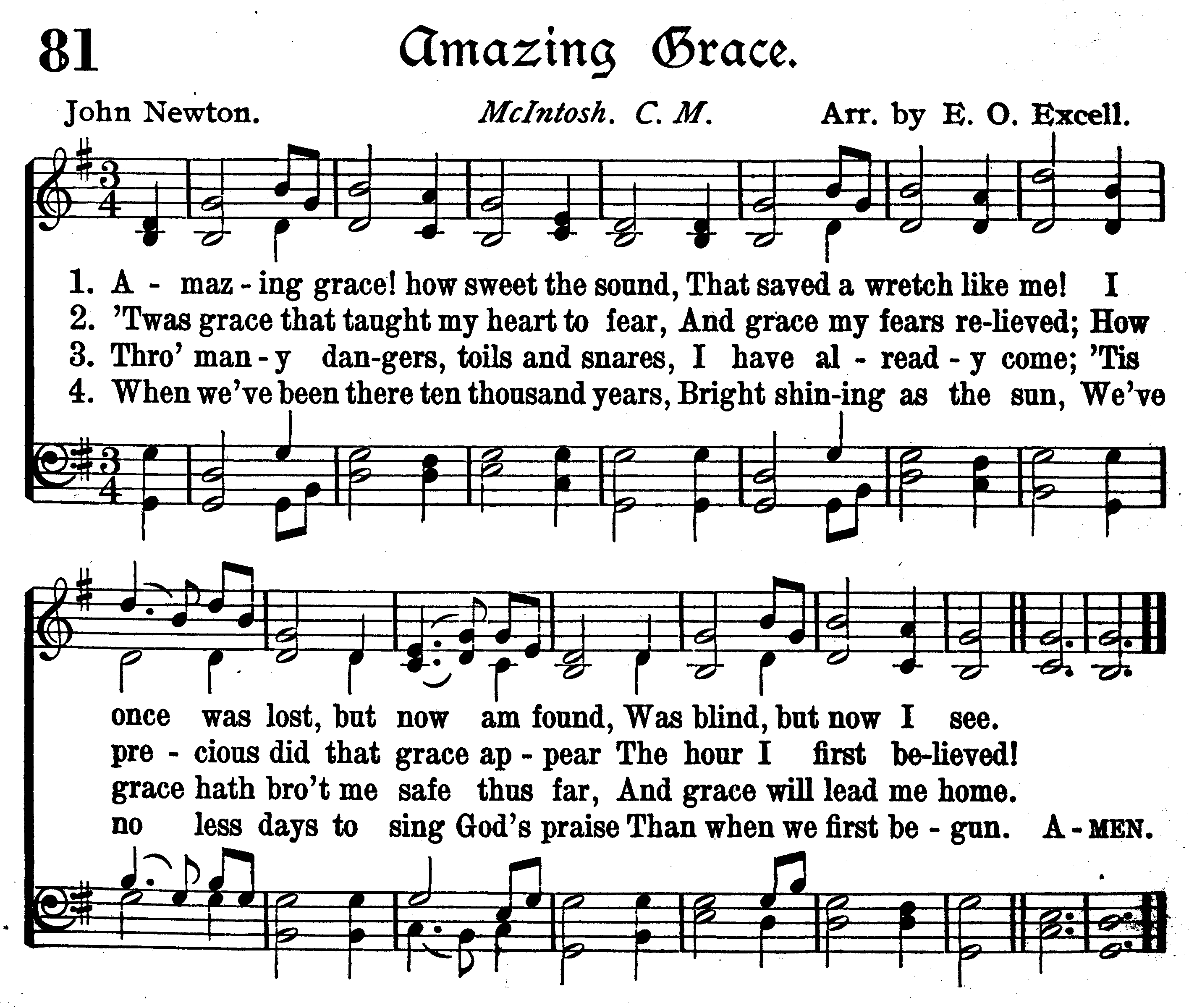 amazing grace lyrics printable pdf for free download
