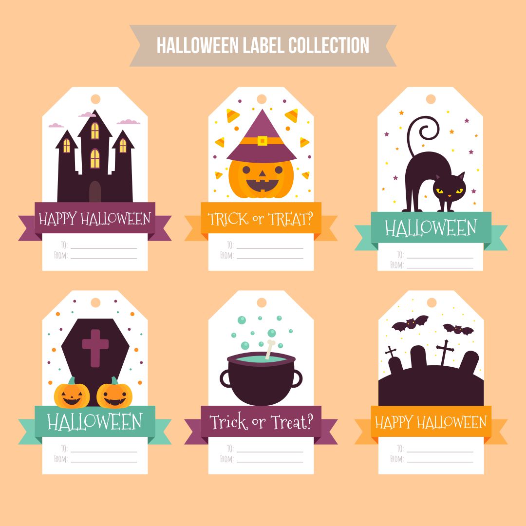 8 Best Images Of Tags Free Printables Halloween Happy Halloween Tags 