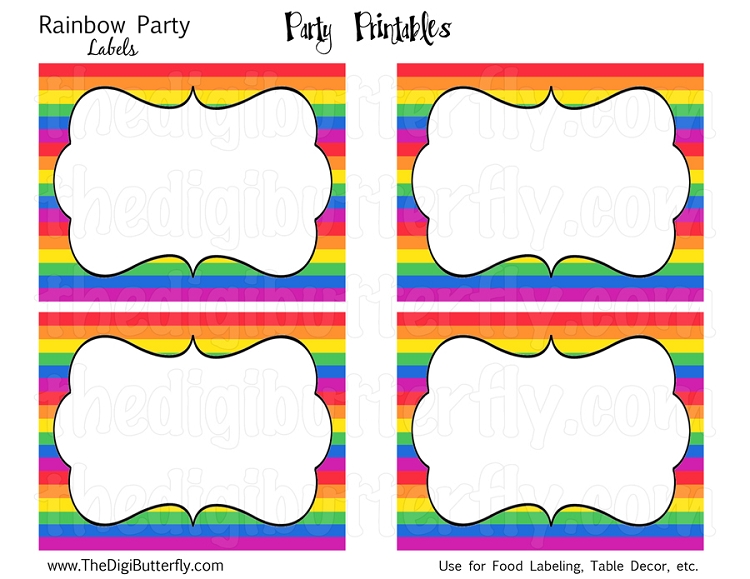 6 Best Images Of Free Printable Party Label Templates Thanksgiving 