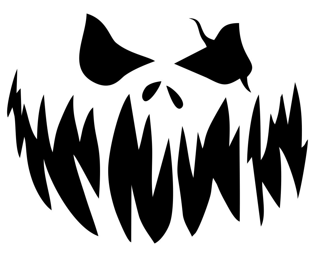 Scary Printable Pumpkin Stencils Customize and Print