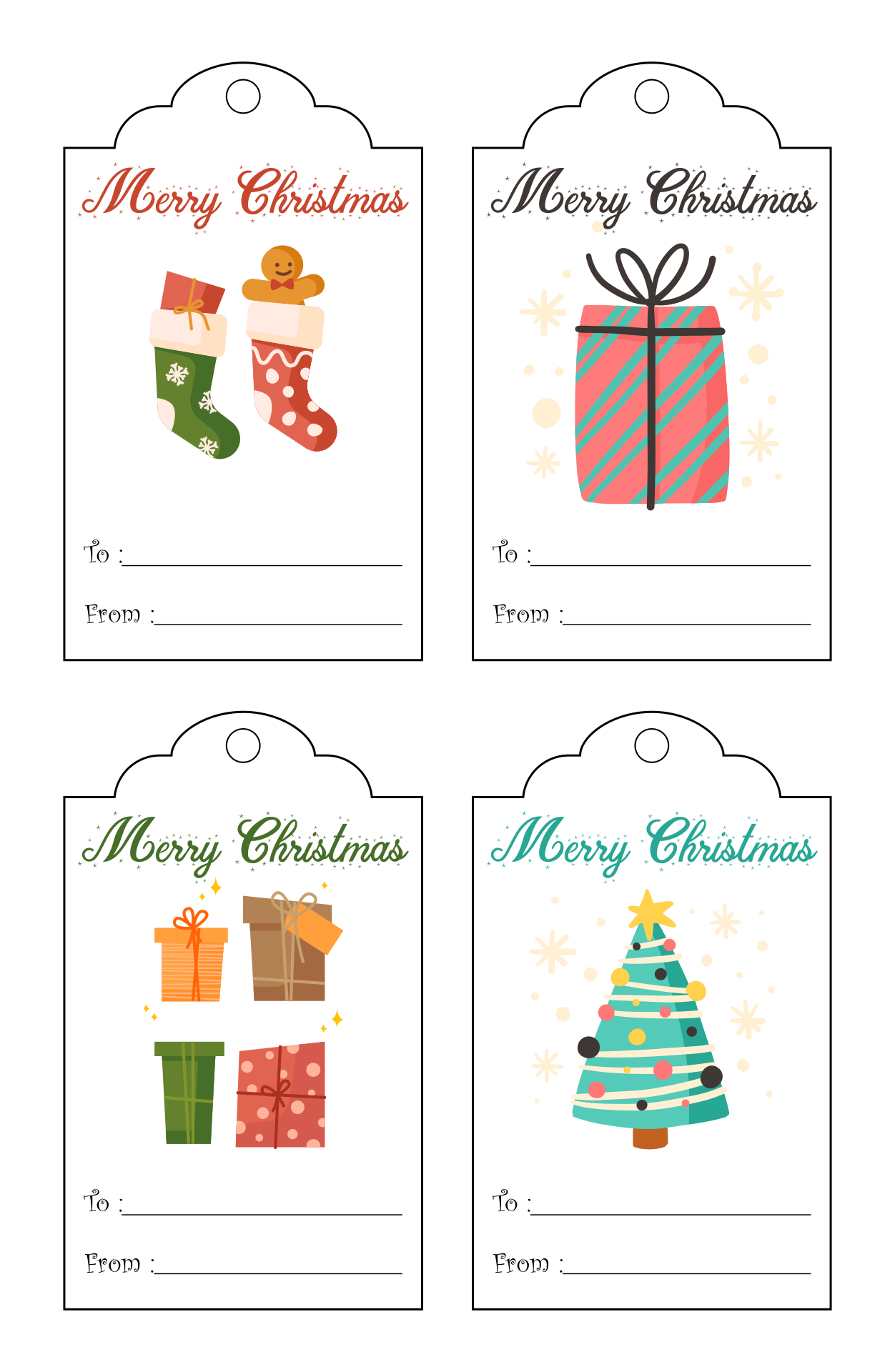 Free Printable Holiday Gift Tag Templates For Word