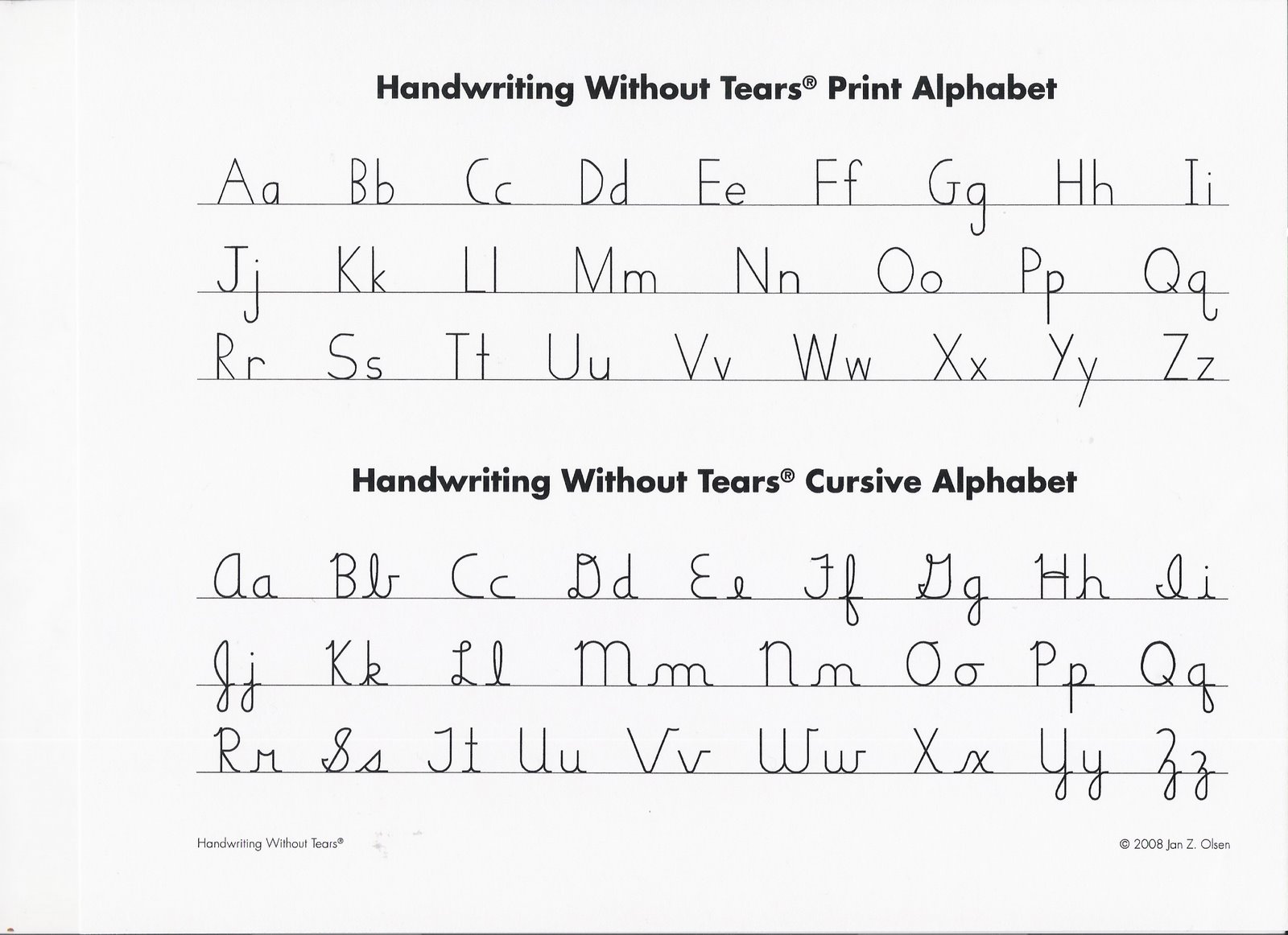 9 Best Images Of Handwriting Without Tears Lowercase Printables 