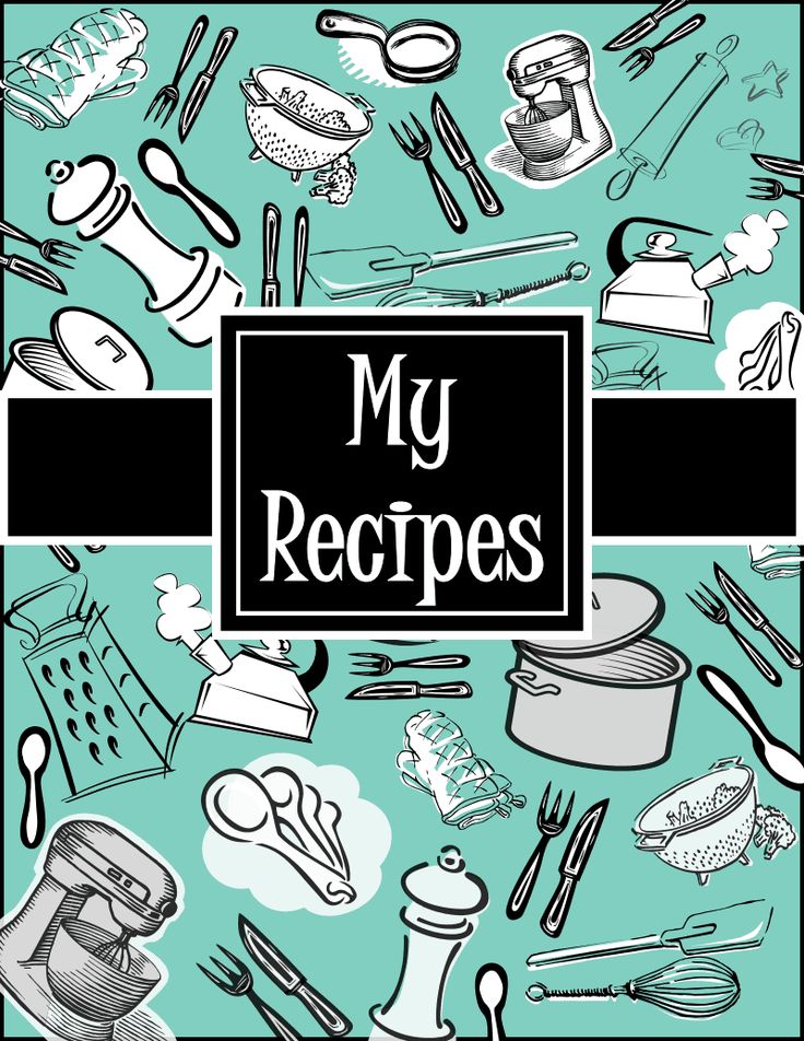 6 Best Images Of Recipe Cookbook Cover Printables Printable Recipe Binder Cover Templates 