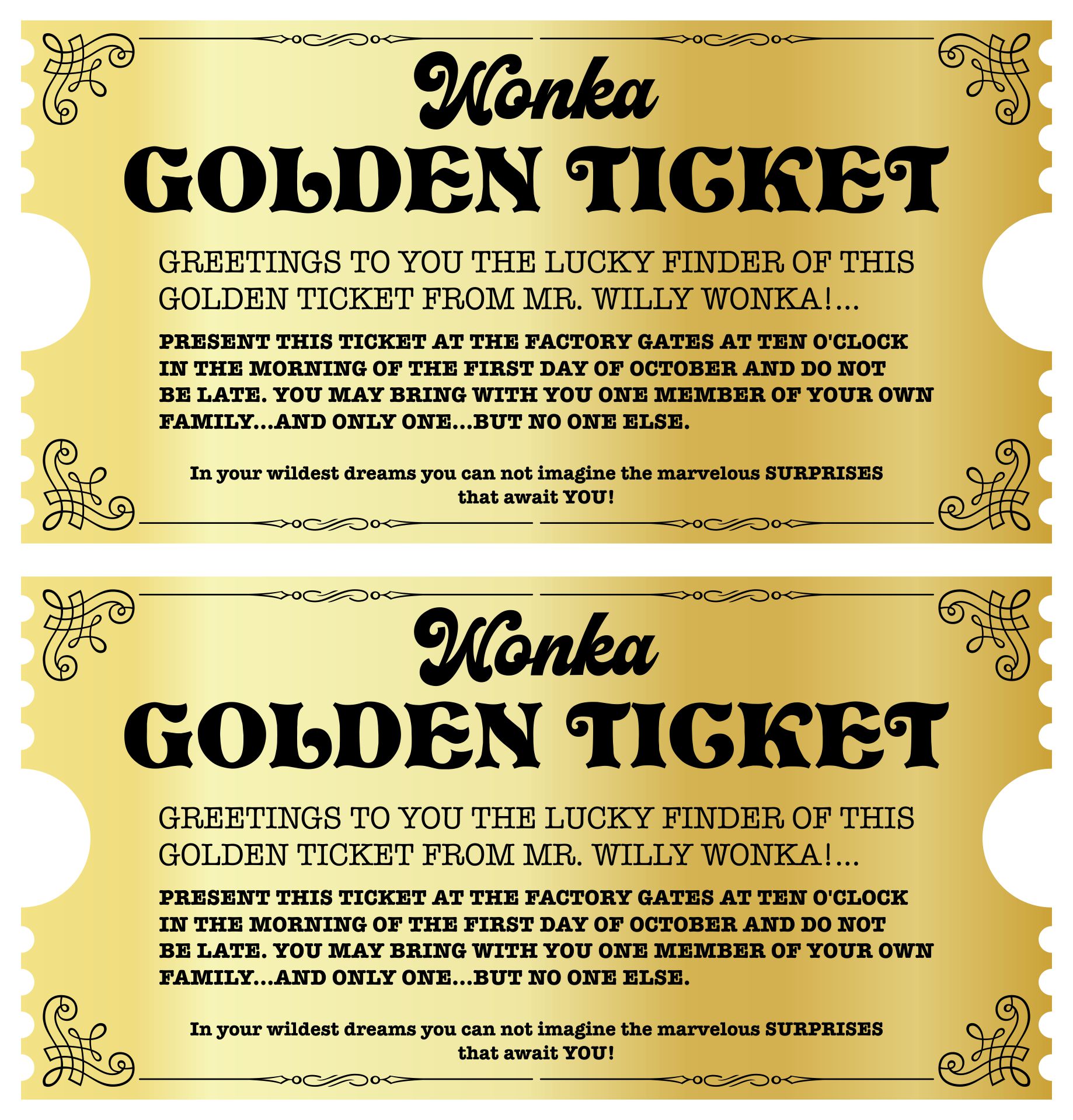 7 Best Images Of Editable Printable Wonka Golden Ticket Printable