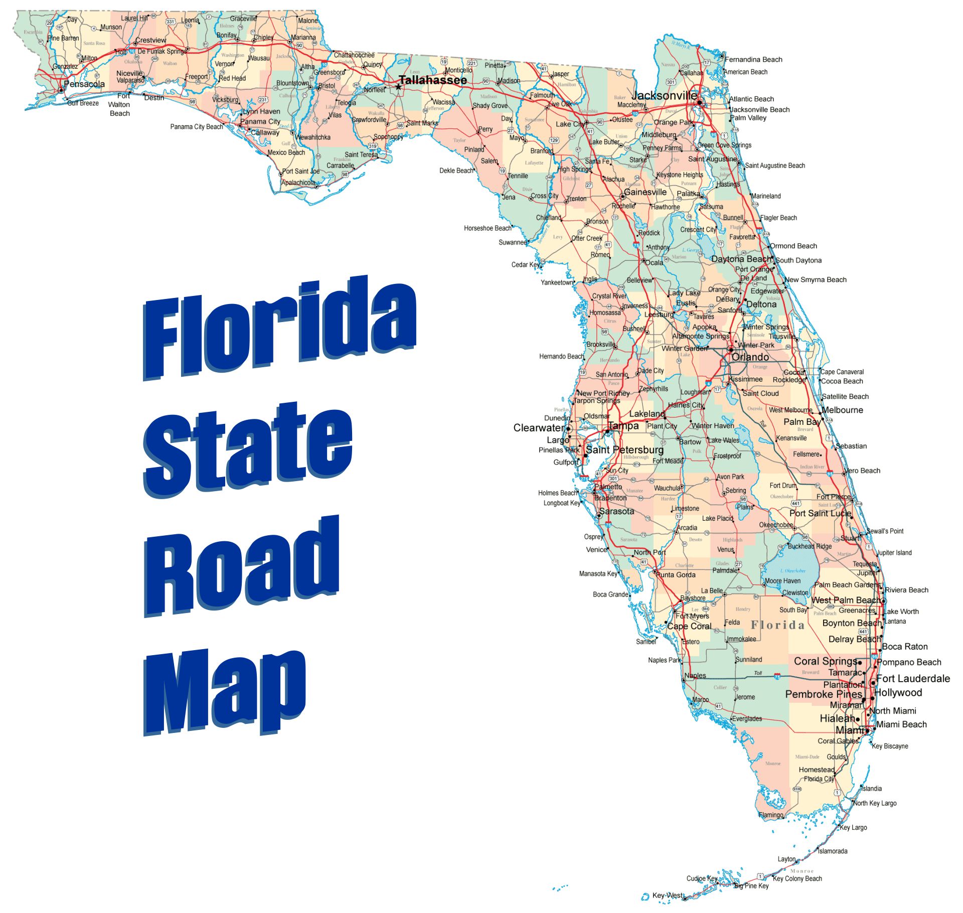 Printable Scrapbook Map Florida