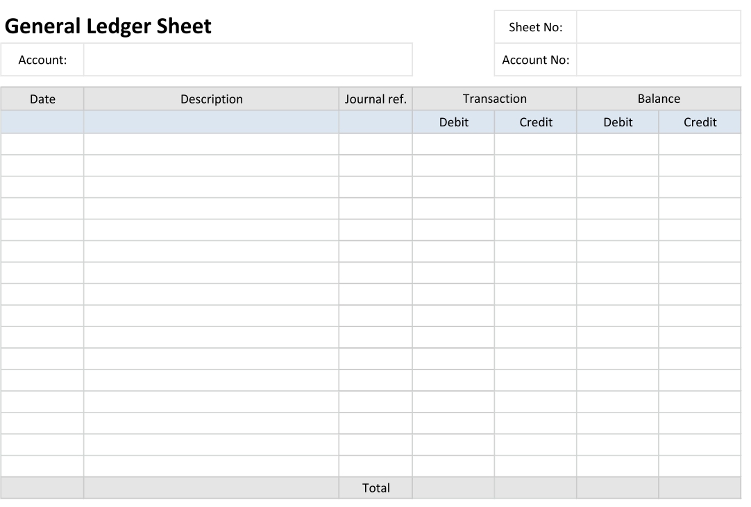 Free Printable Ledger Pages Printable Templates