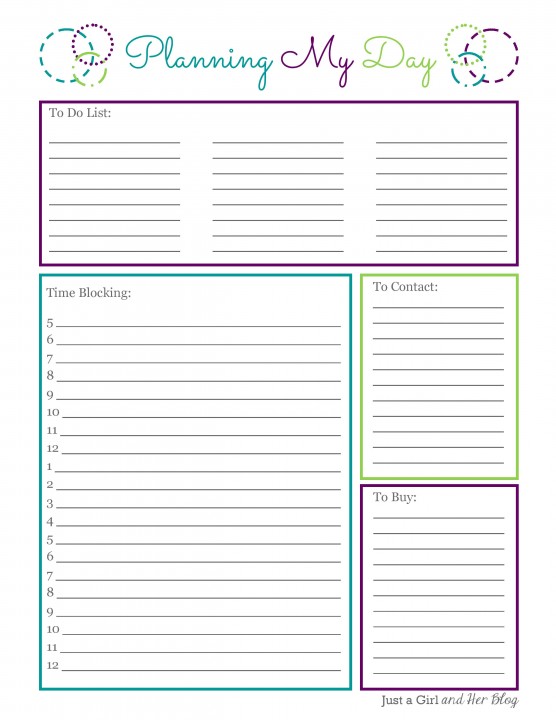 8 Best Images Of Printable Daily Planner To Do List Worksheet 