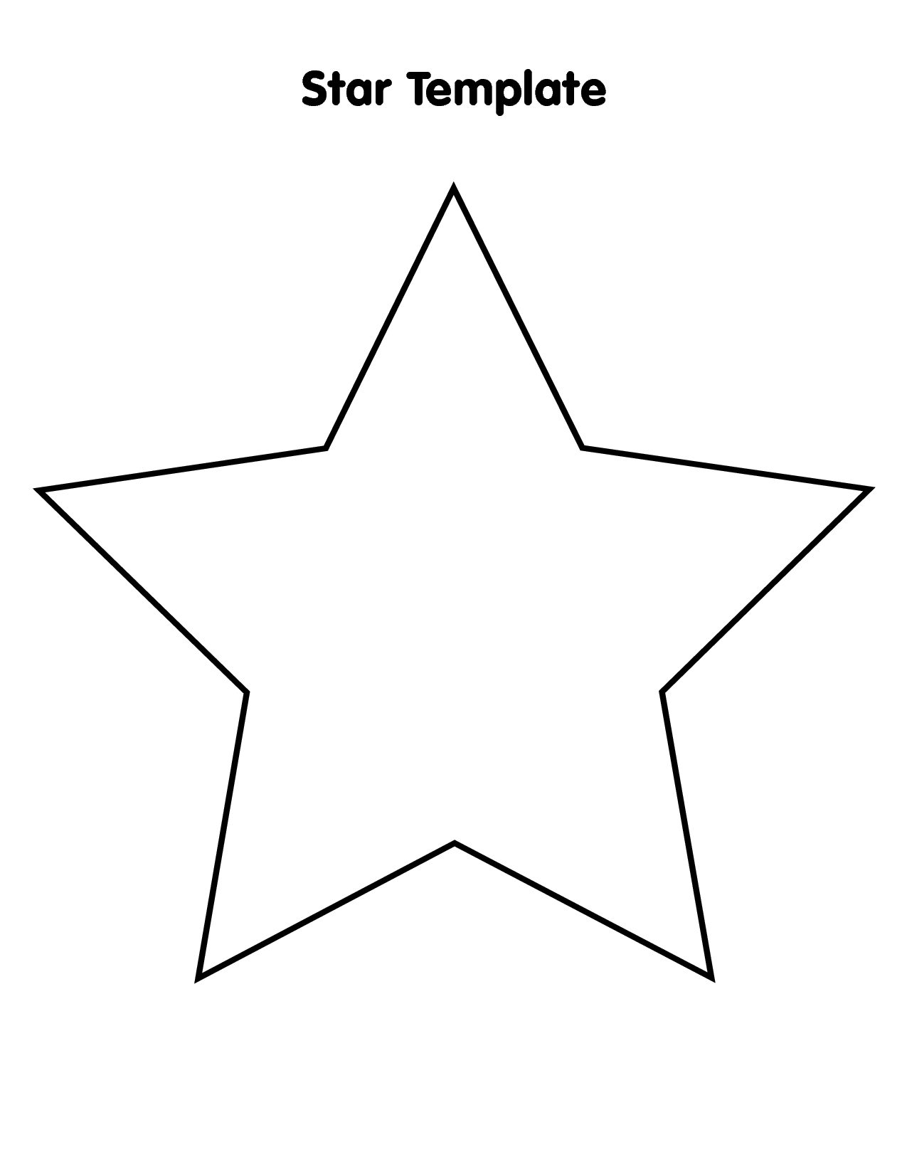 7 Best Images of Free Printable Star Templates Large Star Template