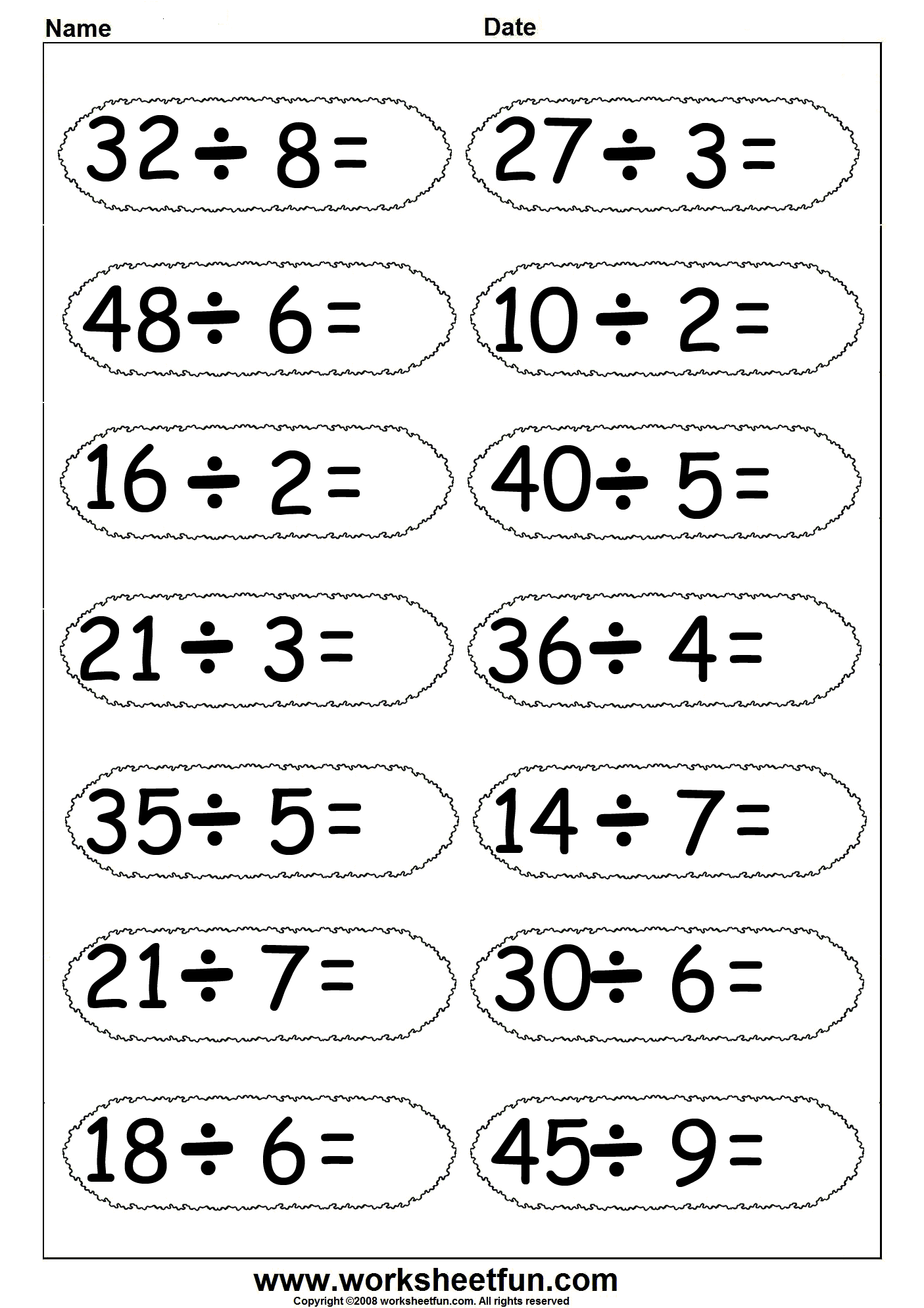 4 Best Images Of Printable Division Worksheets Grade 3 Math Printable 