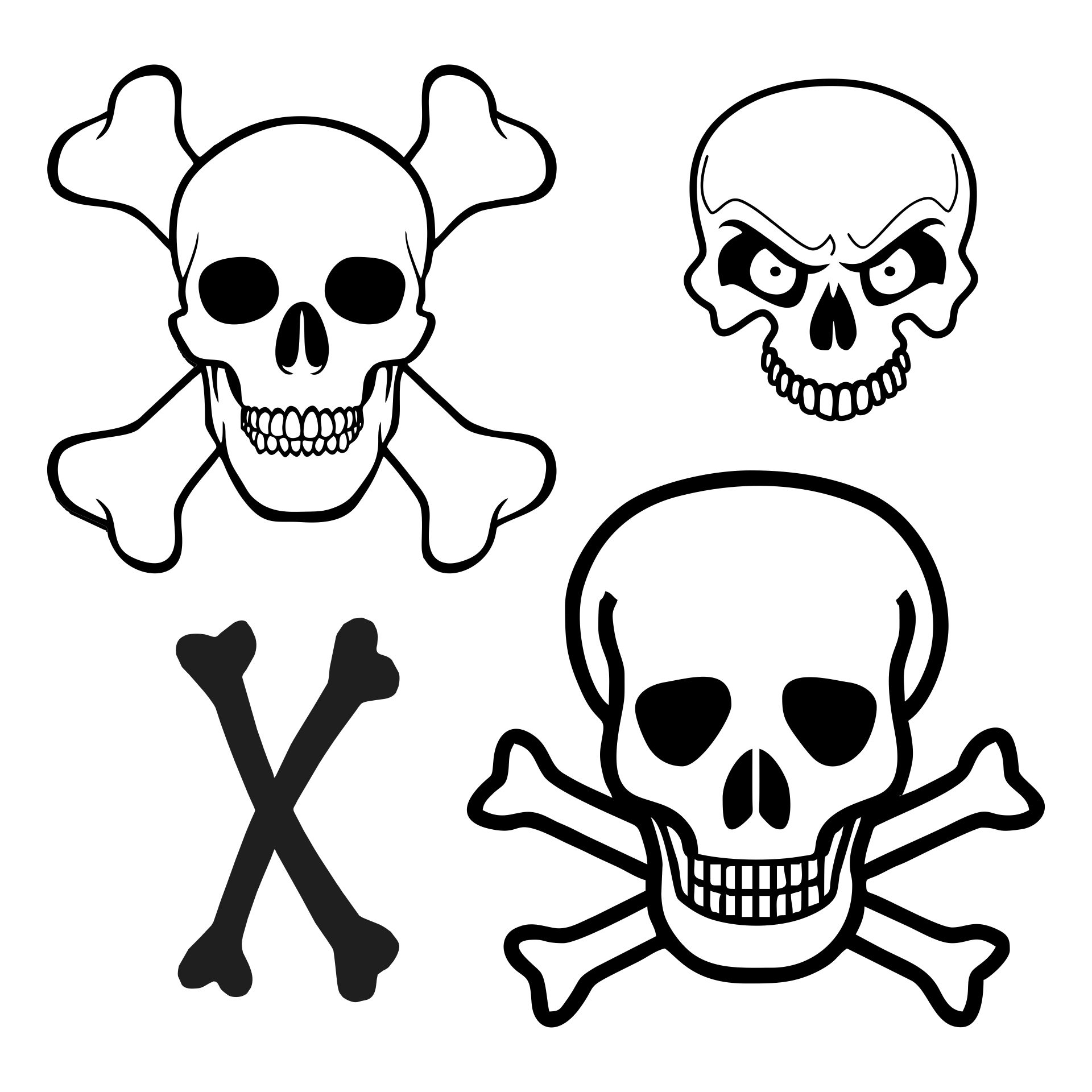 4 Best Images Of Printable Pirate Skull And Crossbones Printable