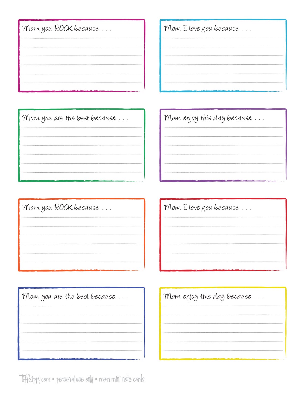 7 Best Images Of Free Printable Blank Note Cards Template Printable 