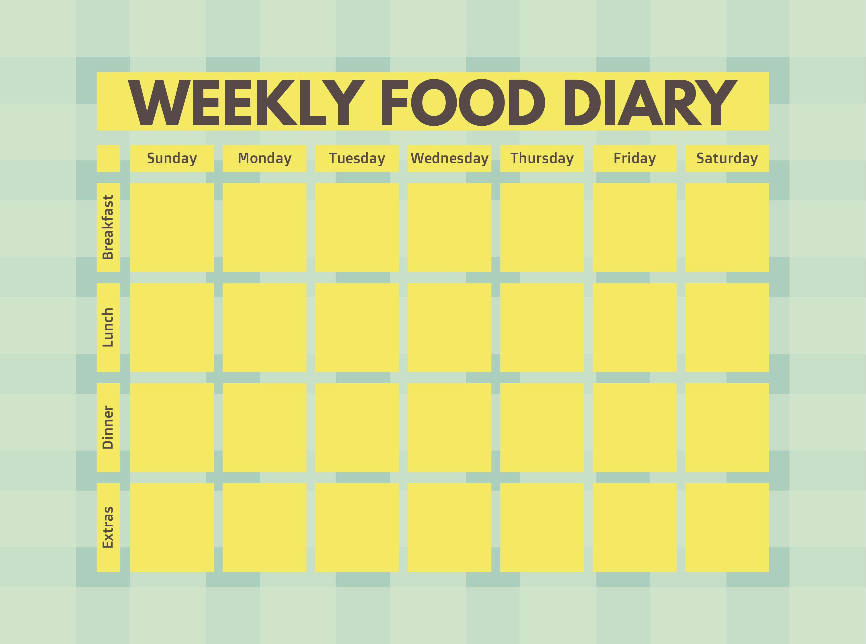 8 Best Images of Monthly Food Journal Printable Monthly Food Log