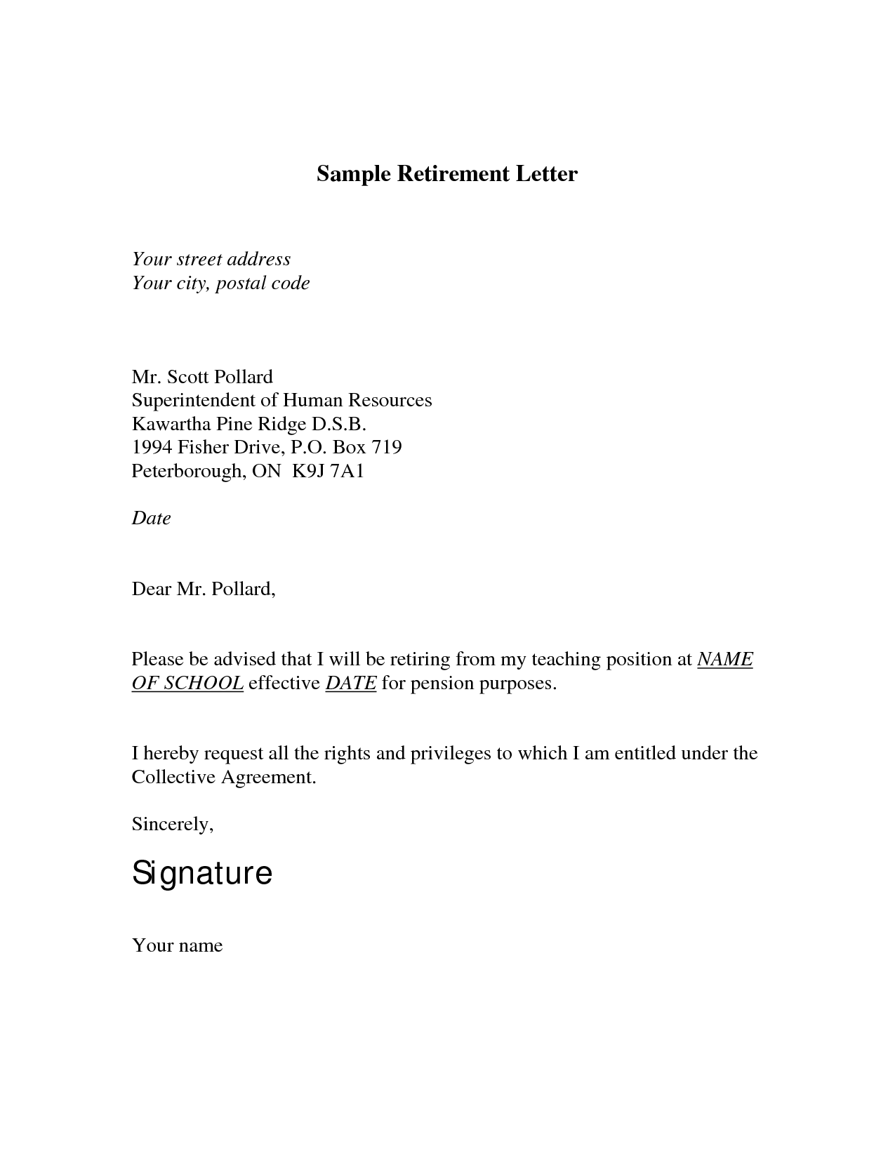 8 Best Images Of Free Printable Retirement Letters Retirement Letter 