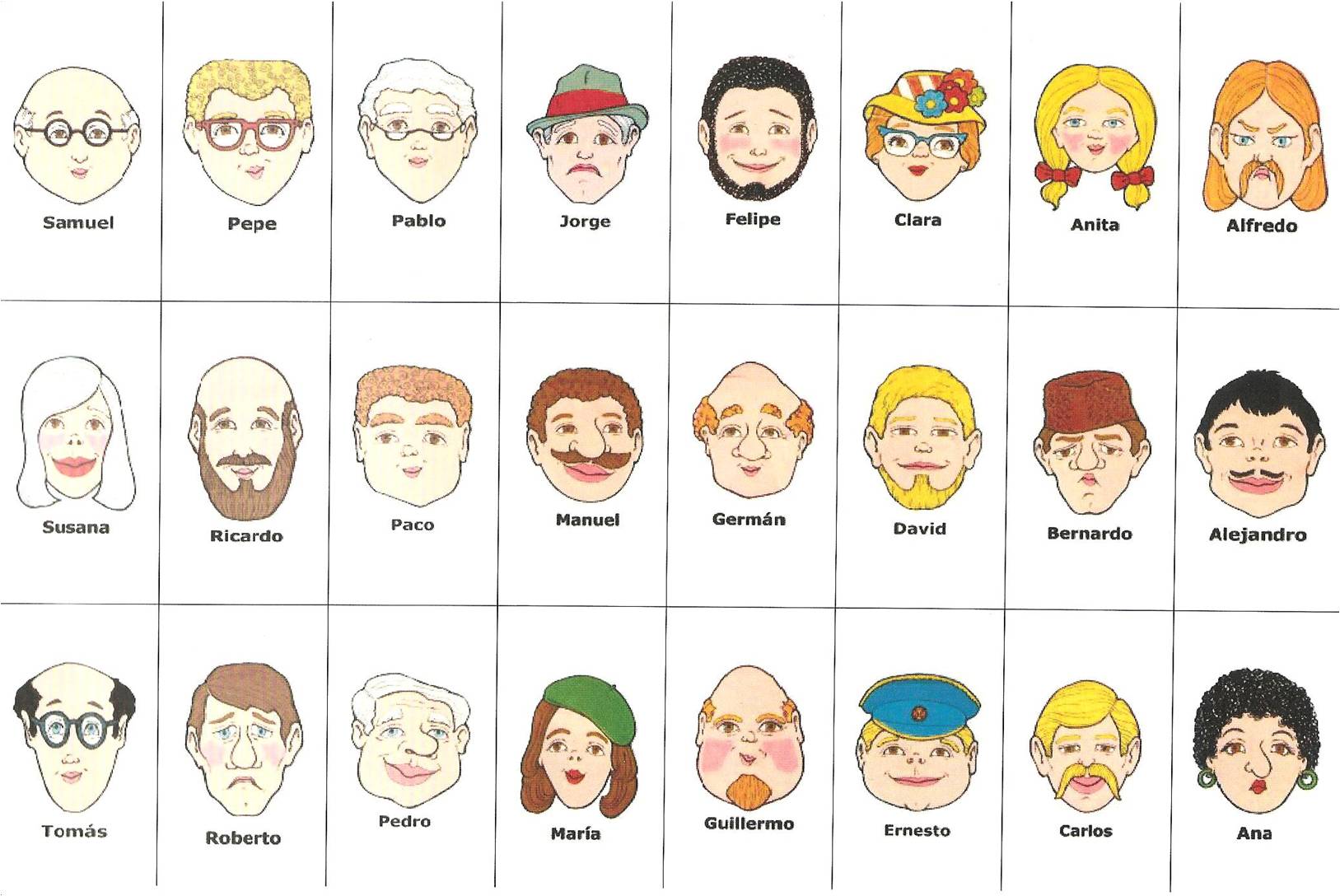 8 Best Images of Guess Who Game Printable Cards - Guess Who Character