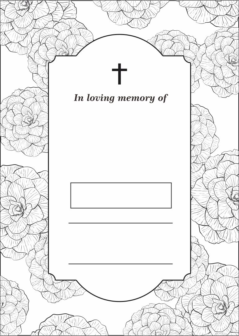 Downloadable Printable Free Blank Funeral Program Templates