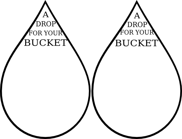 4 Best Images Of Drop In The Bucket Worksheets Printable How Full Is Your Bucket Drops 