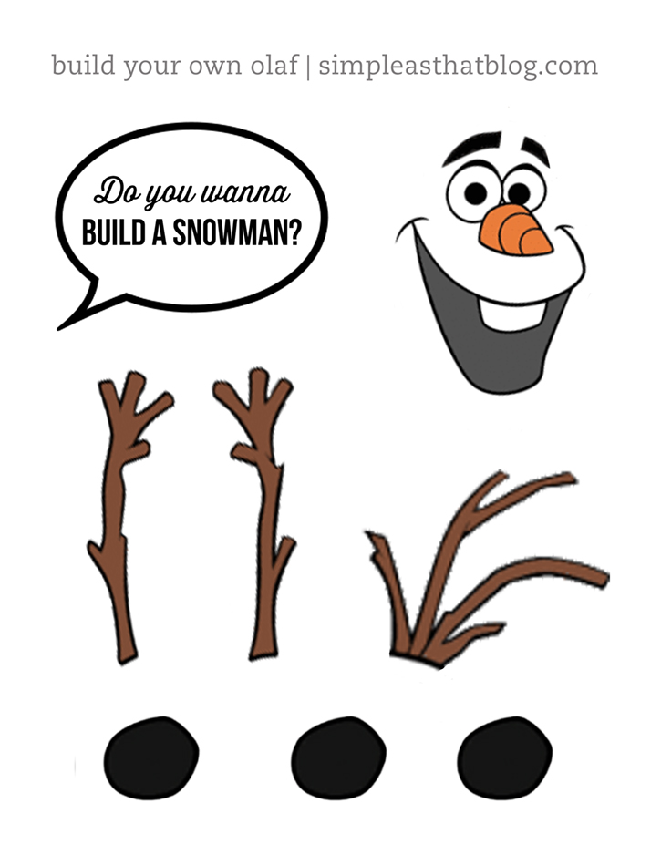 Olaf Printable Template