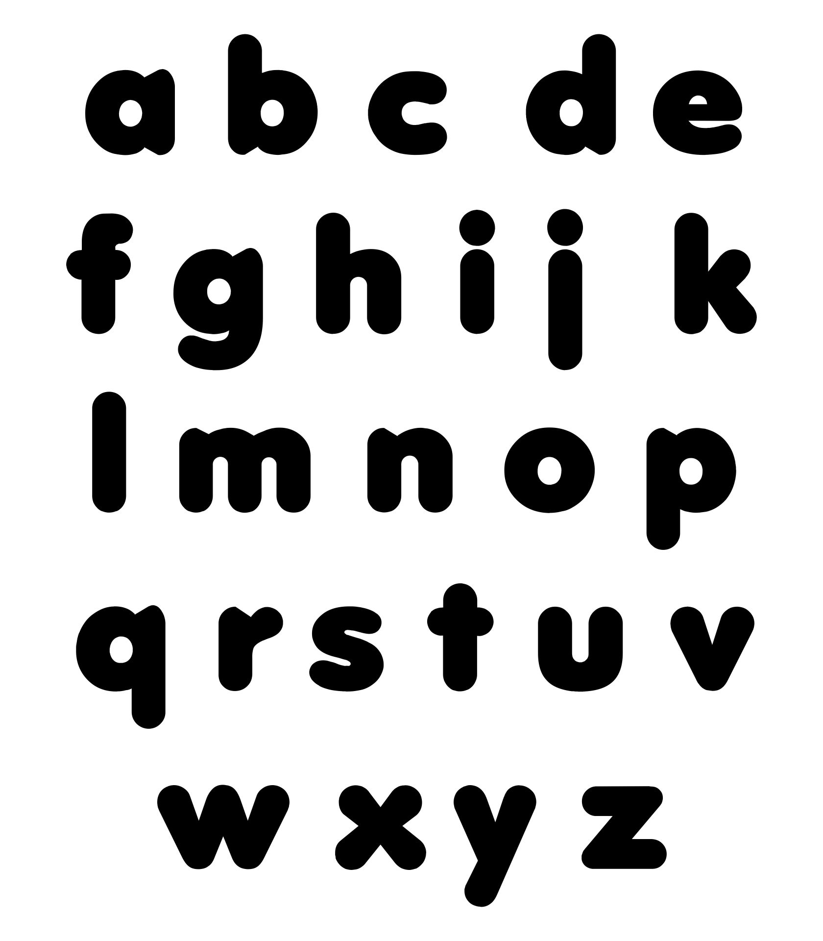 Large Print Printable Alphabet Letters For Crafts