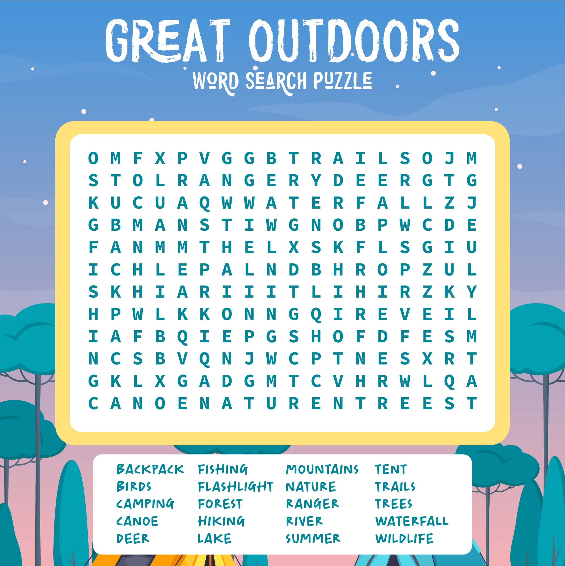 5 Best Images Of Camping Hidden Pictures Printables Free Printable Hidden Picture Coloring