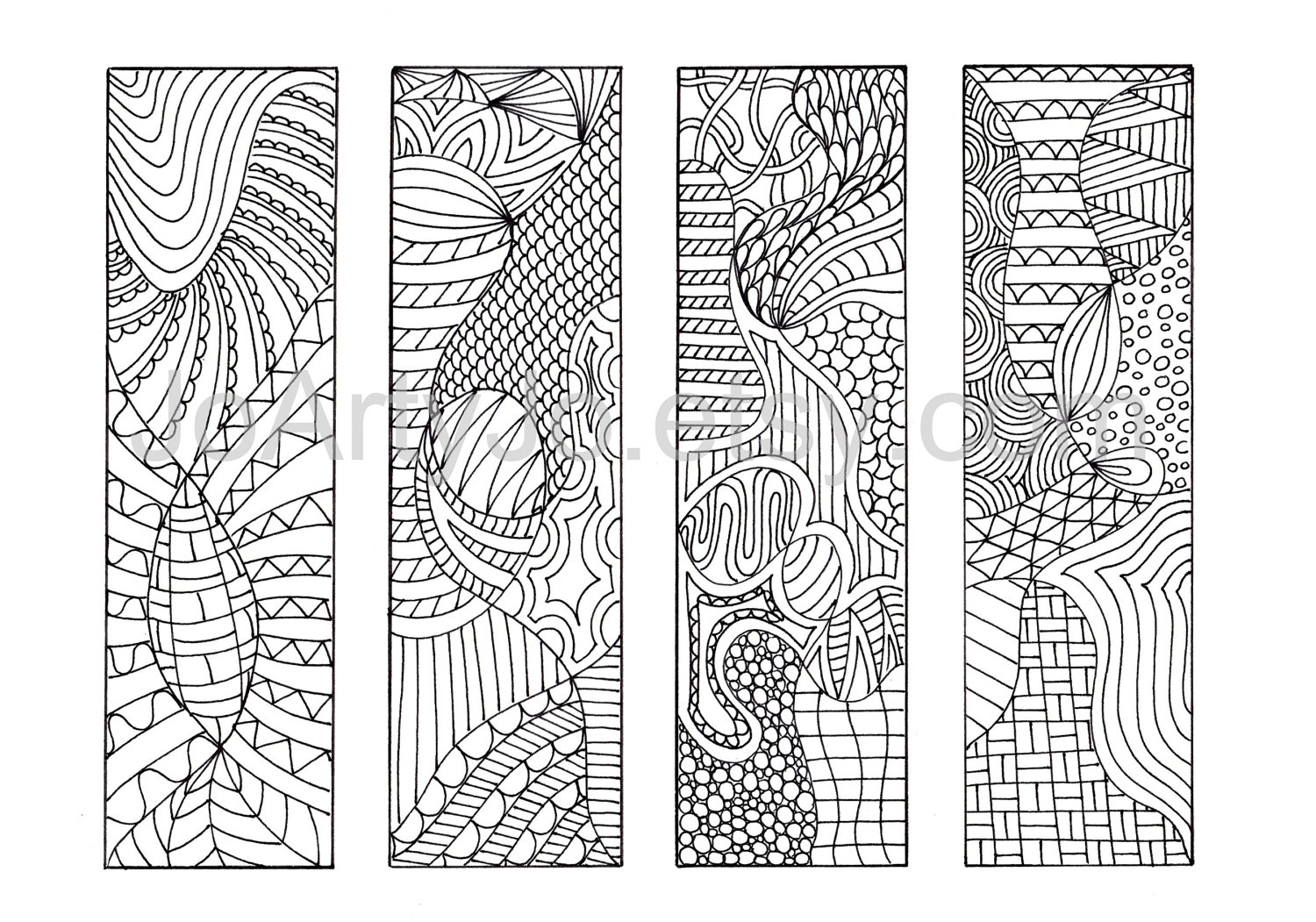 printable bookmarks to color for adults