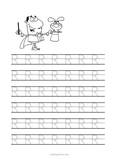 6 Best Images Of Printable Tracing Worksheets Letter R Letter R 