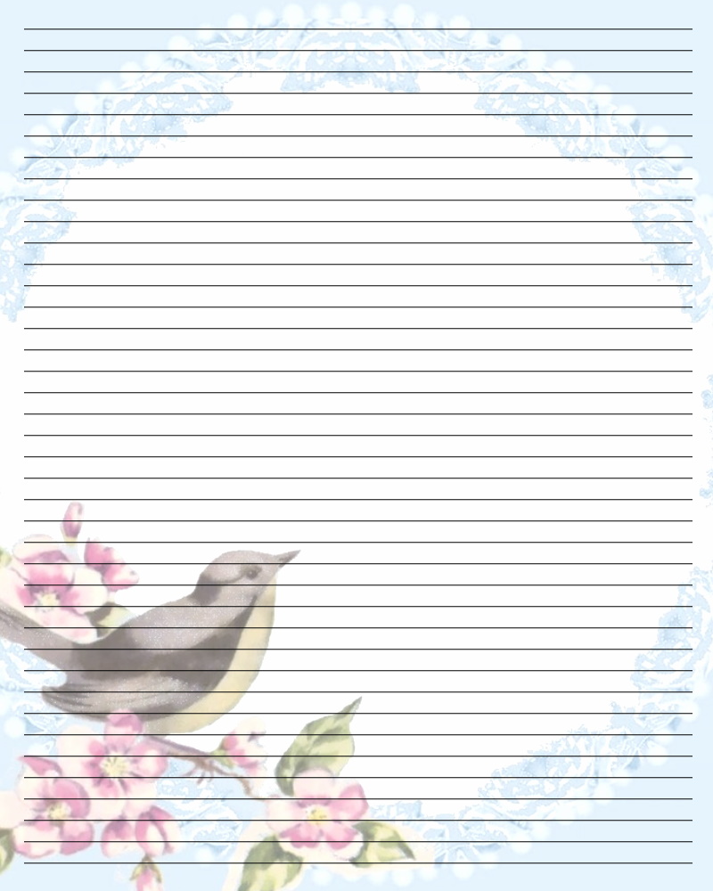 4 Best Images Of Pretty Printable Writing Paper Free Printable Letter Writing Paper Printable