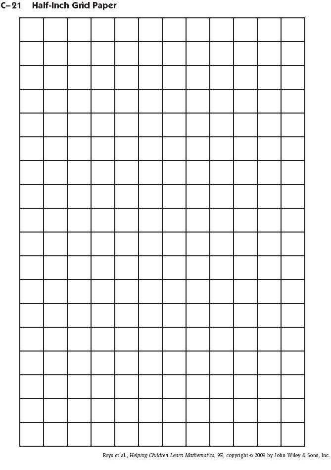 Printable Grid Paper 1 Inch