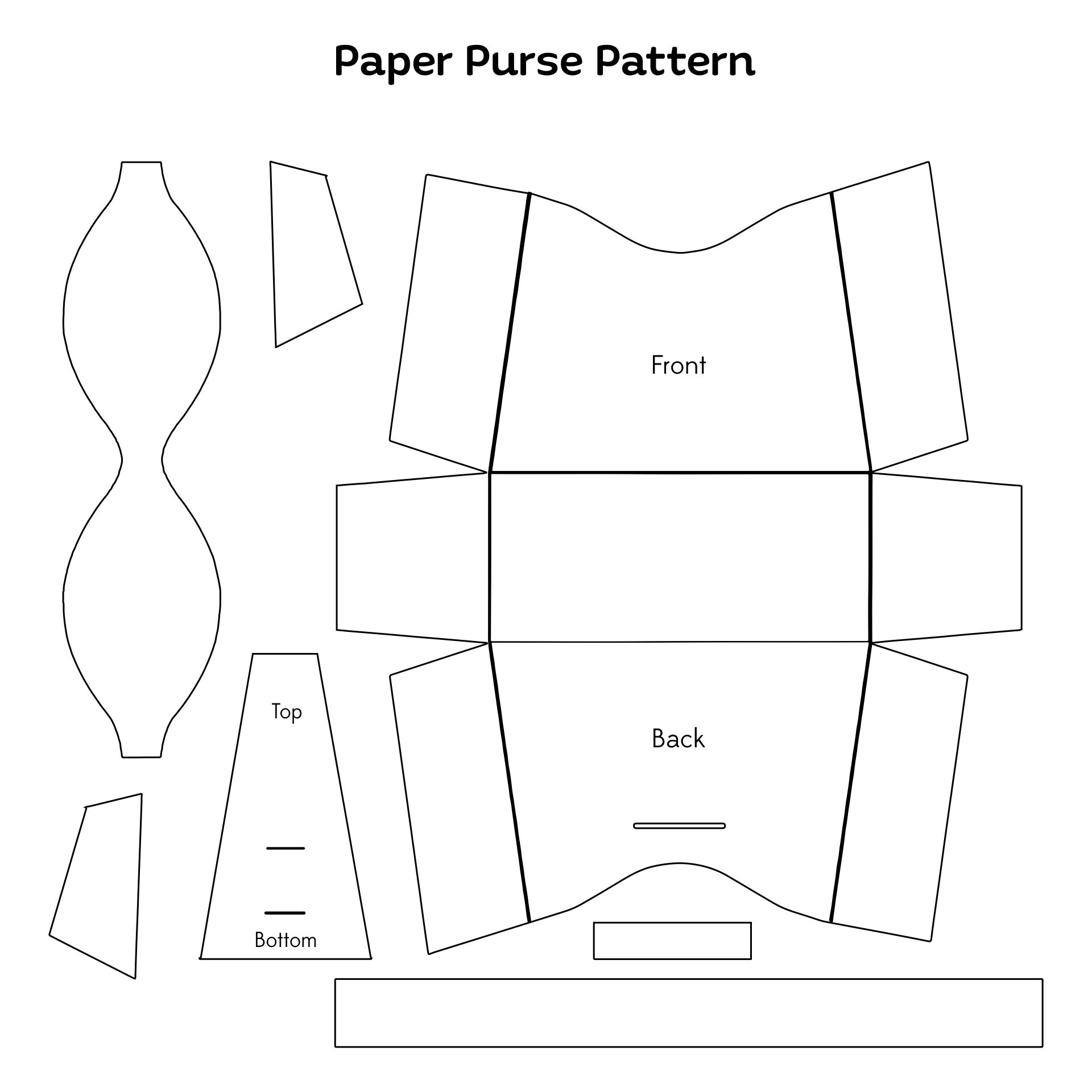 Free Paper Purse Template Printable Discover the Beauty of Printable